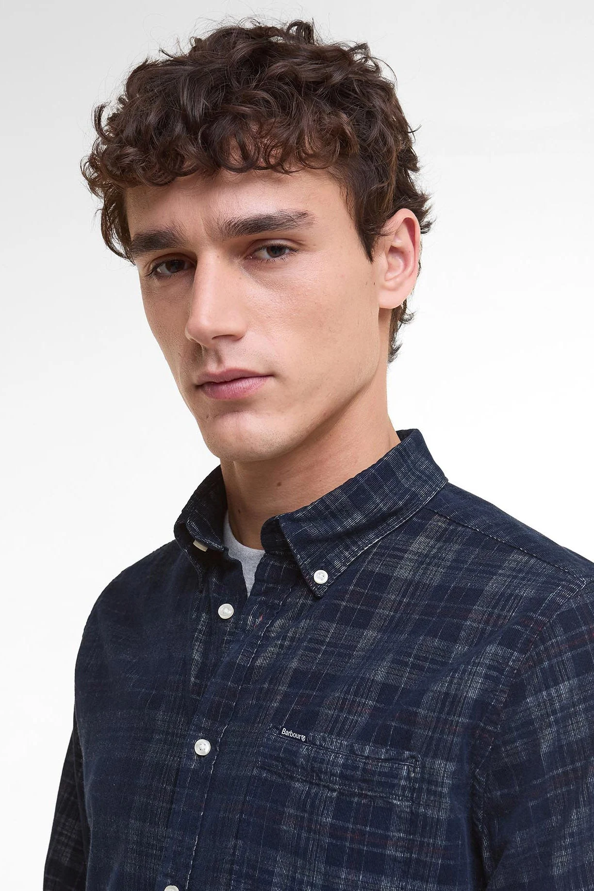 Southfield Corduroy Tailored Shirt - Dark Navy - Image 4