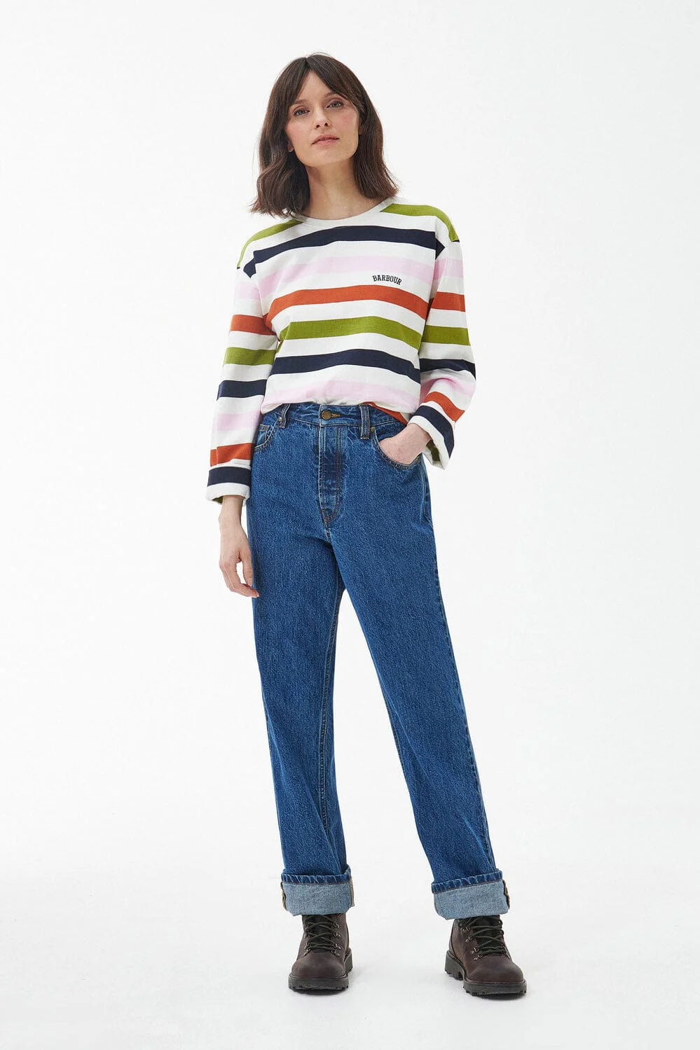 Southport Long Sleeve Top - Multi Stripe - Image 4