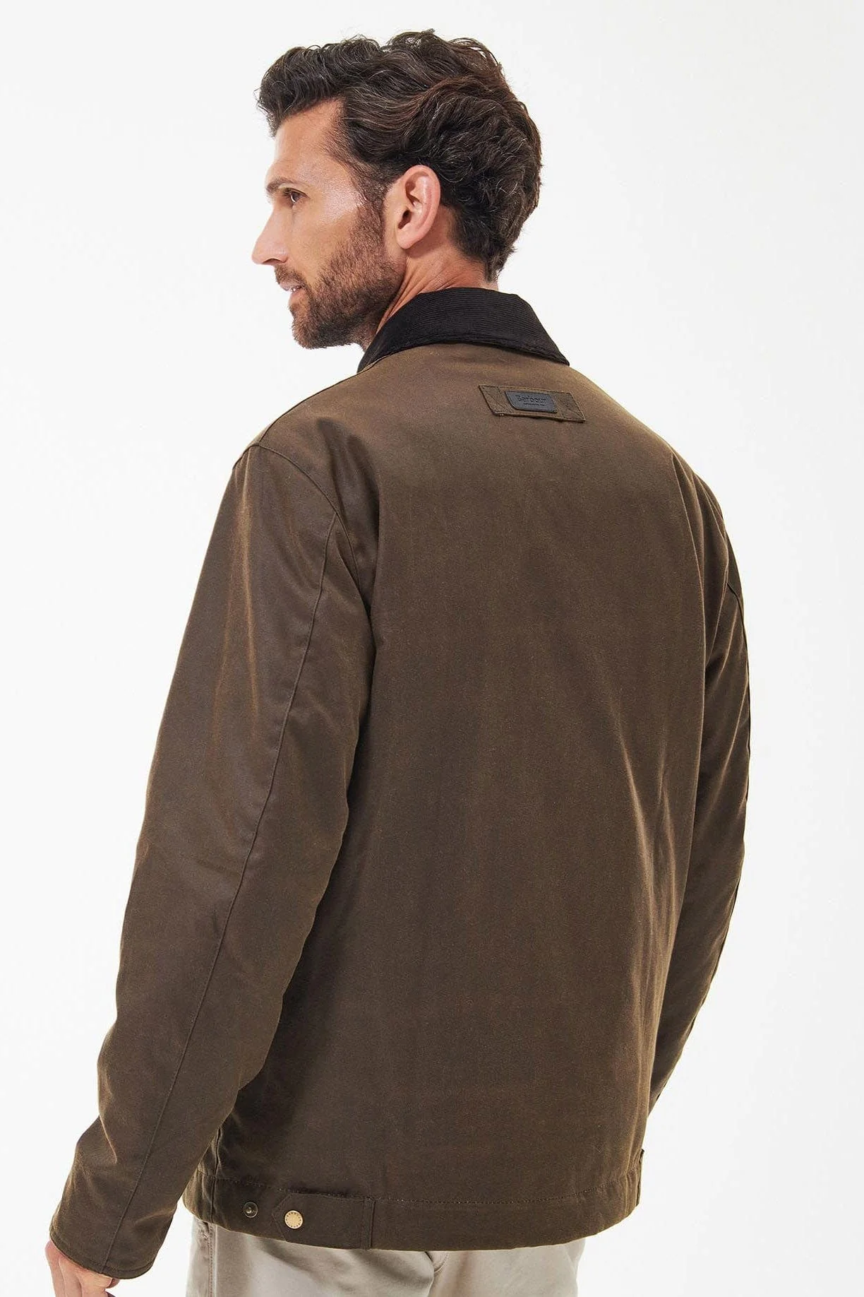 Spen Wax Jacket - Brown - Image 3