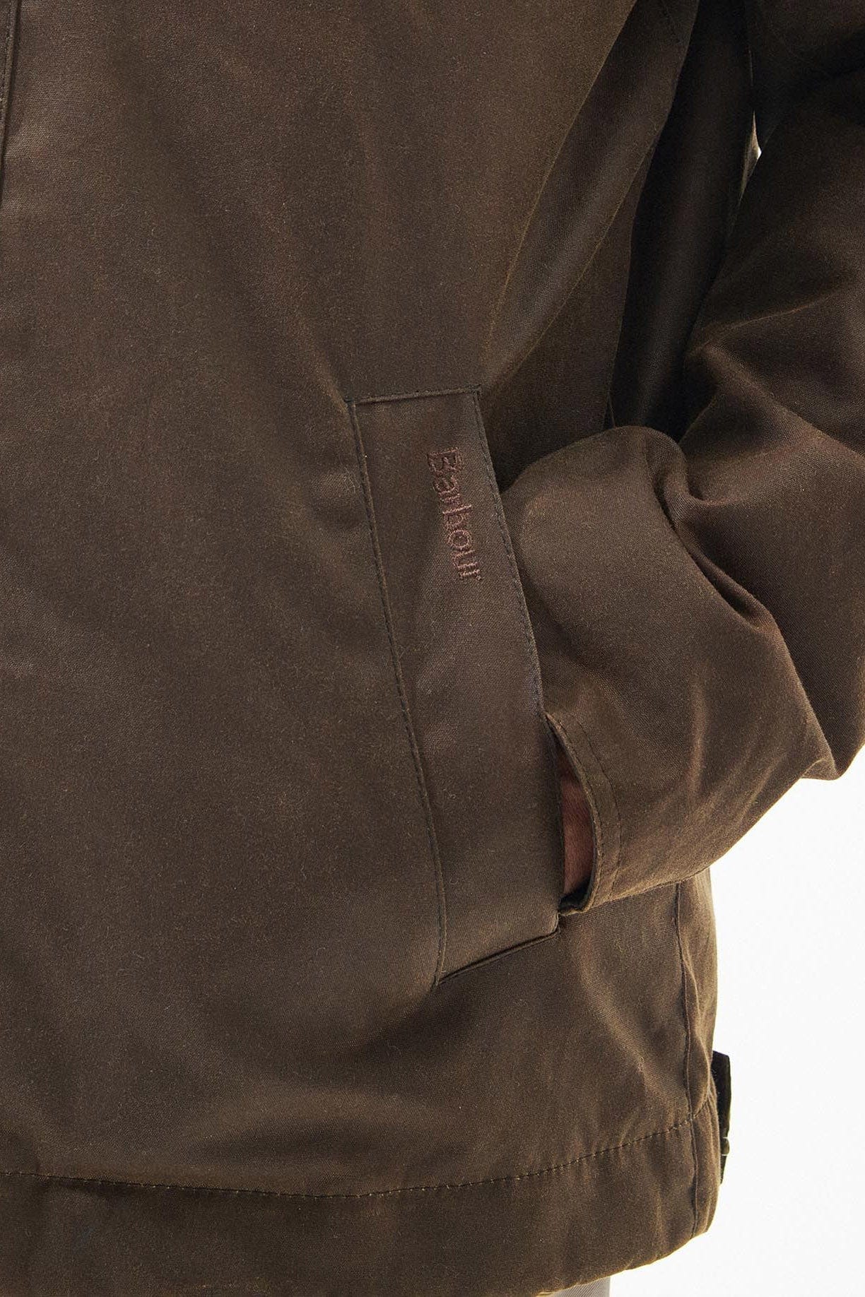 Spen Wax Jacket - Brown - Image 6