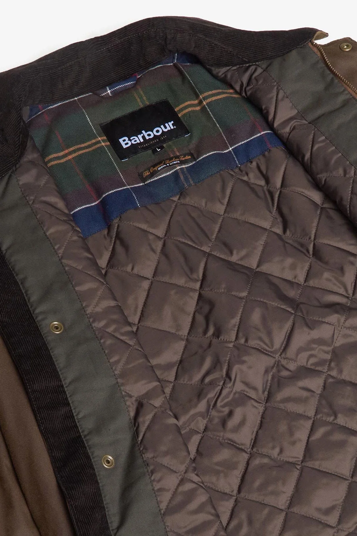 Spen Wax Jacket - Brown - Image 7