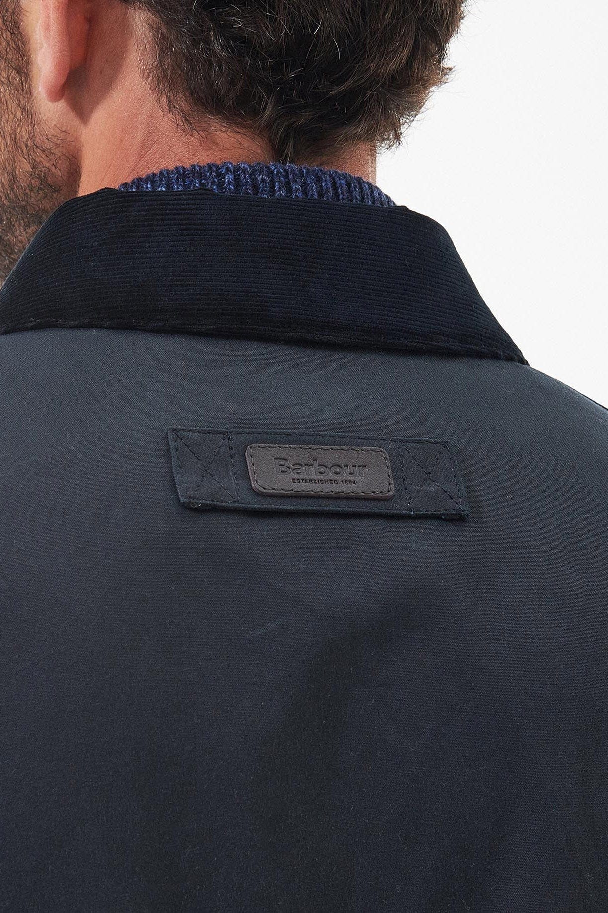 Spen Wax Jacket - Navy - Image 5