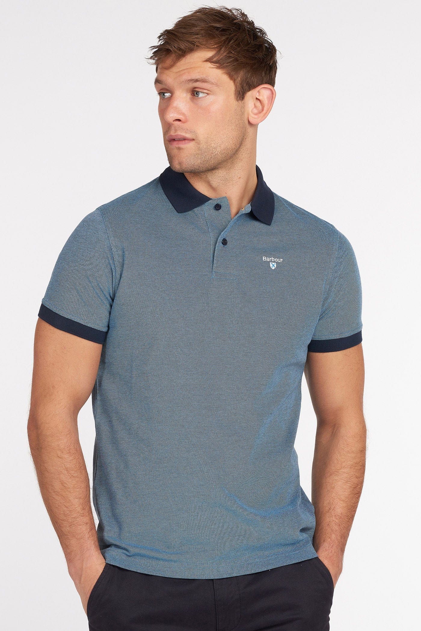 Sports Mix Polo - Navy - Image 2