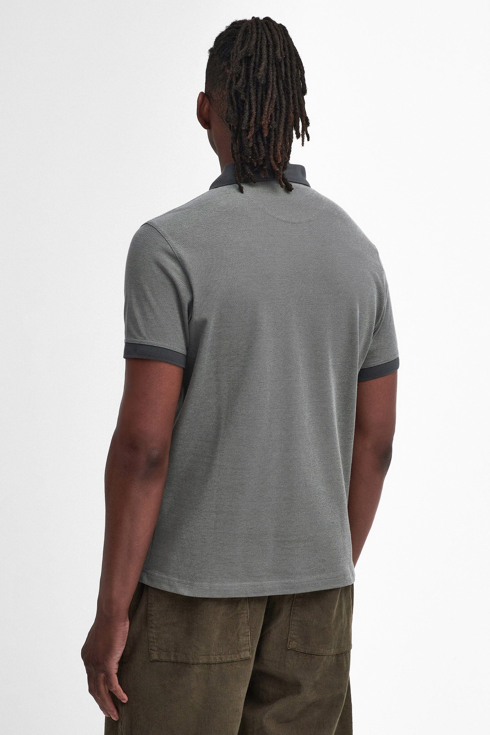 Sports Mix Polo Shirt - Mid Grey - Image 6