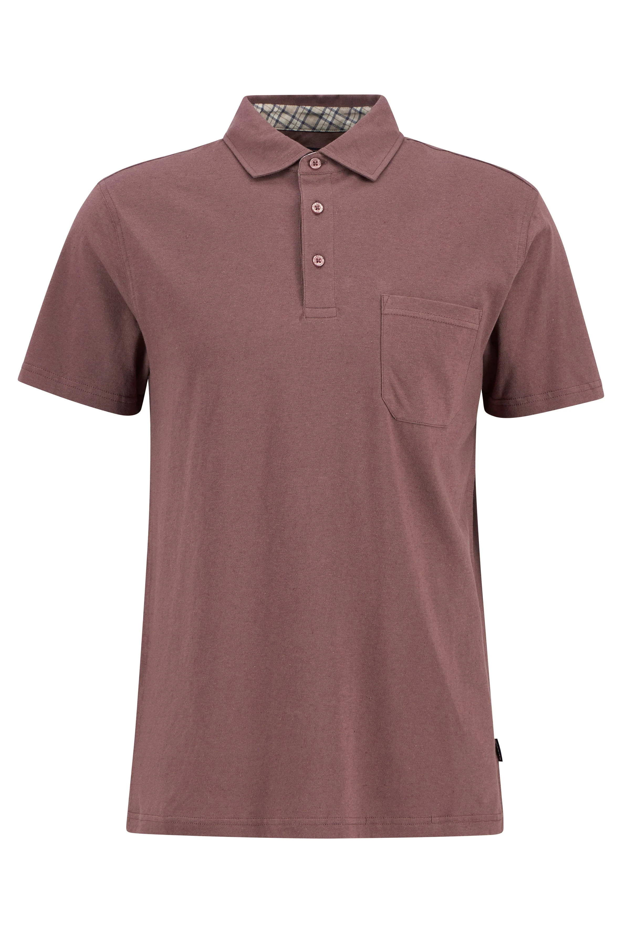 Steventon Linen-Blend Polo - Peppercorn