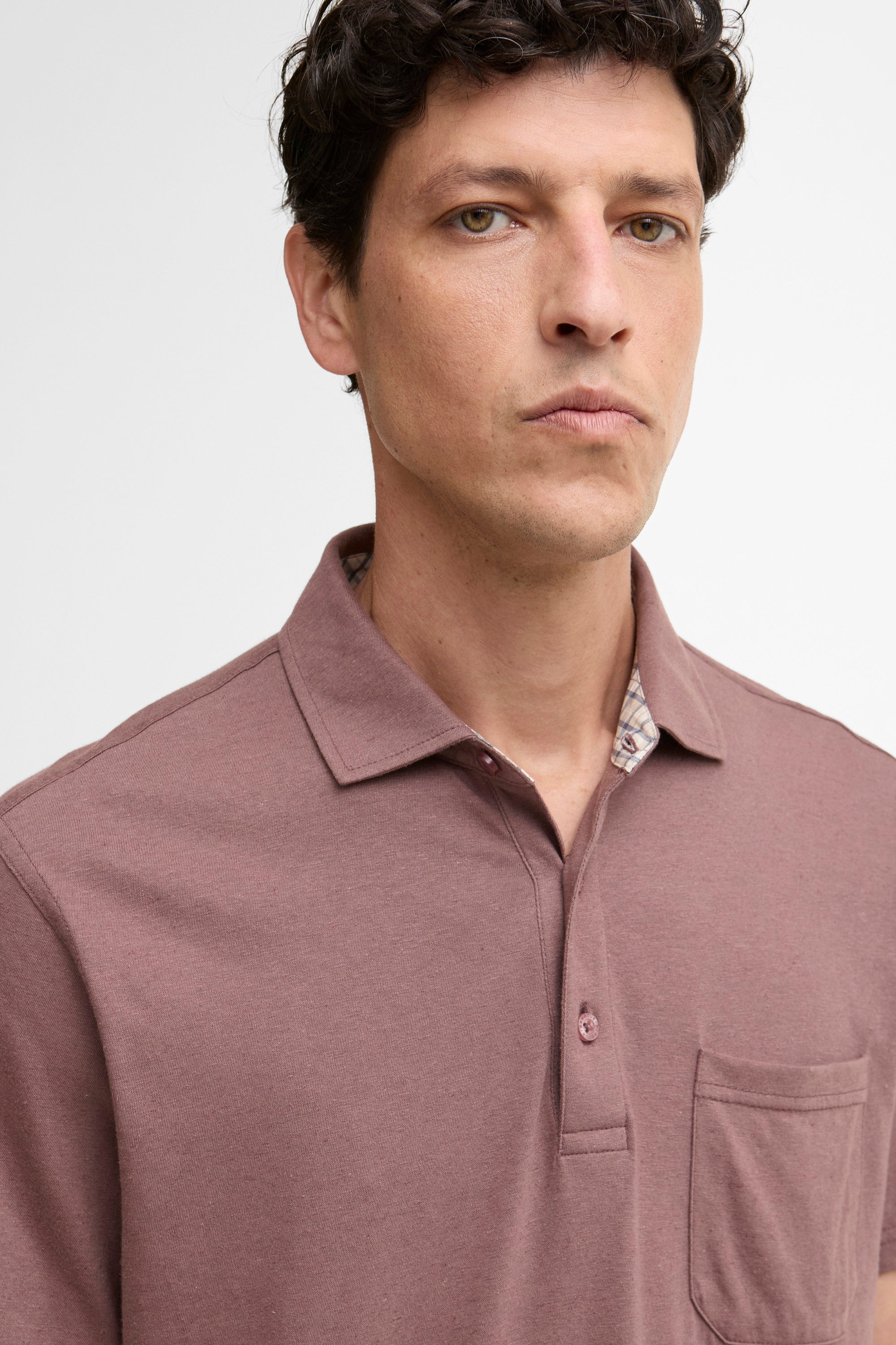 Steventon Linen-Blend Polo - Peppercorn - Image 5