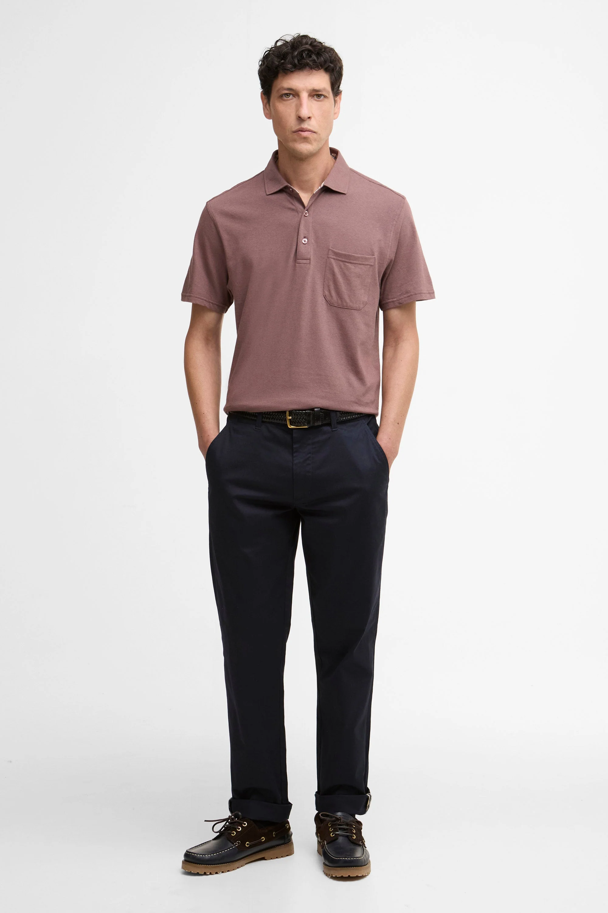 Steventon Linen-Blend Polo - Peppercorn - Image 6