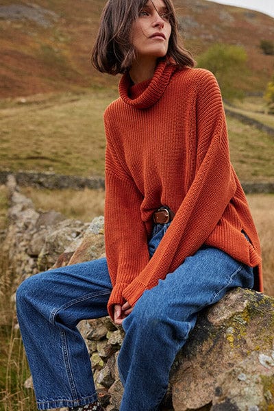 Stitch Cape Jumper - Spiced Pumpkin - Image 9