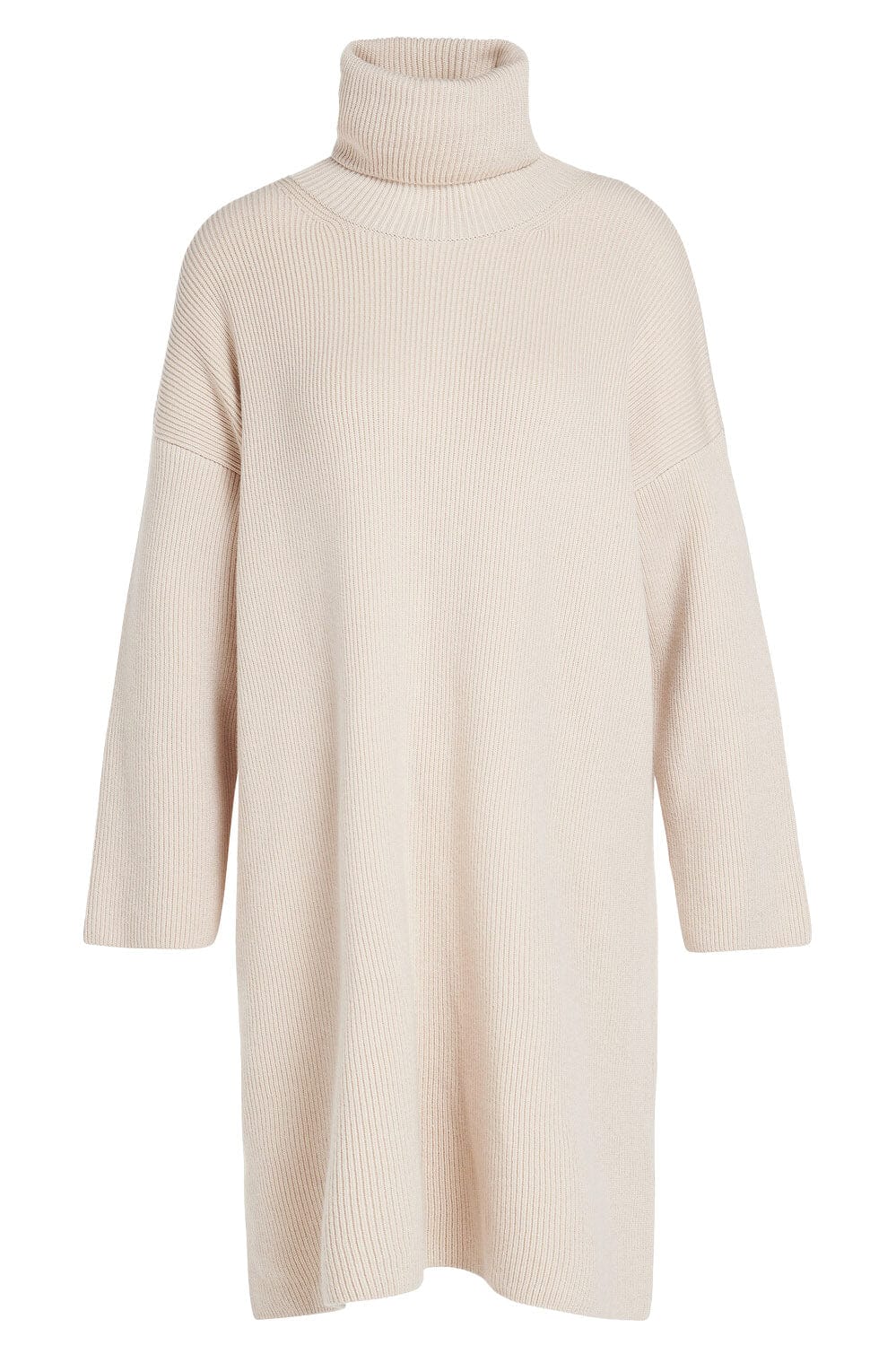 Stitch Knit Jumper Dress - Oatmeal