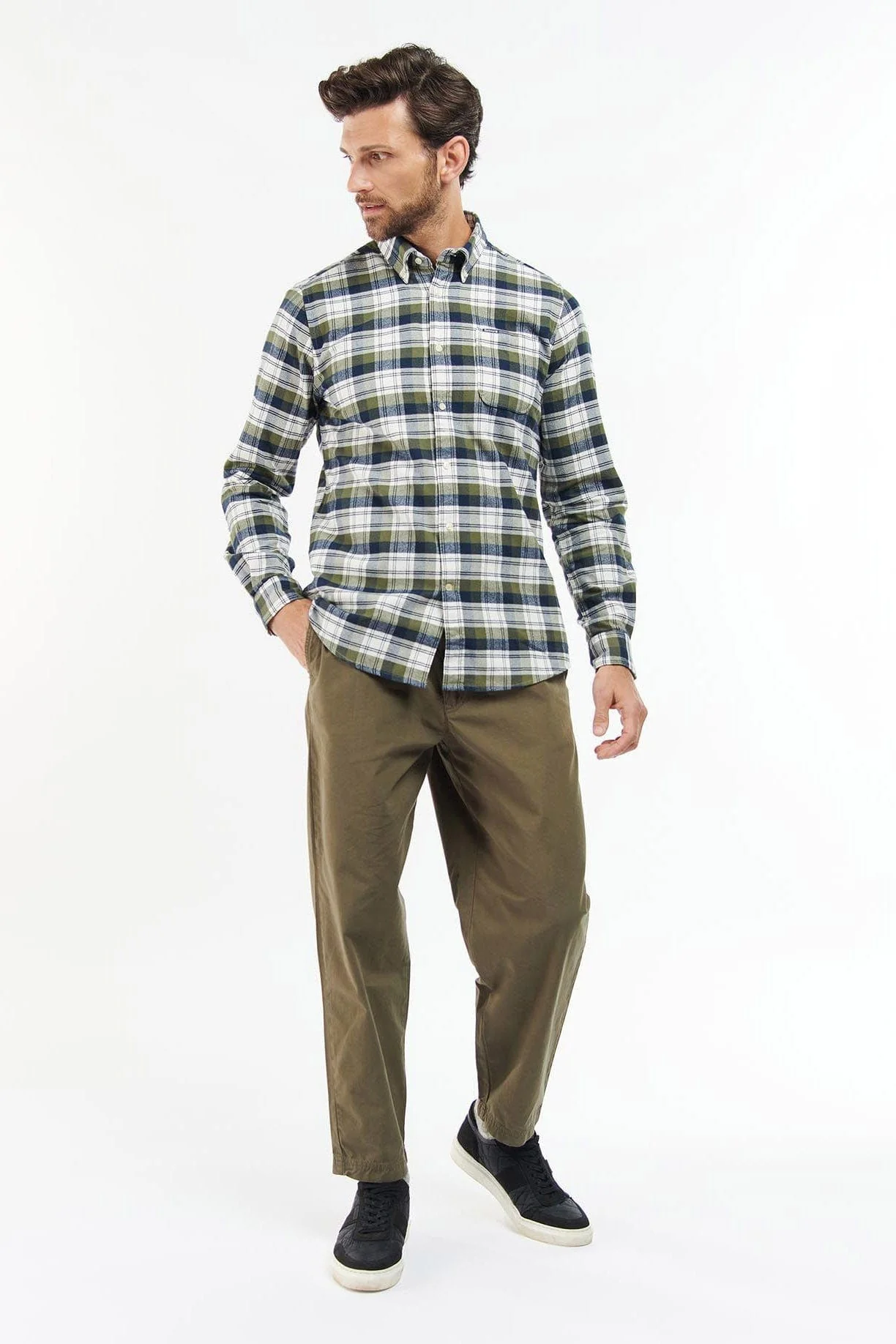 Stonewell Tailored Fit Shirt - Olive - Image 6