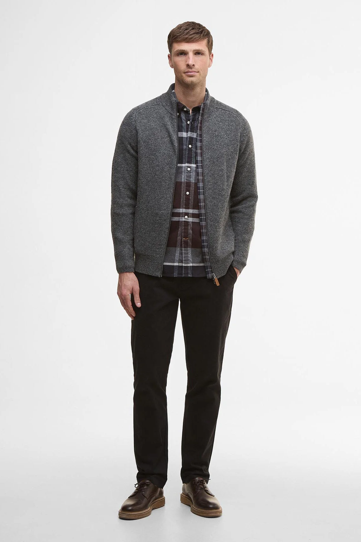 Talder Zip-Up Jumper - Charcoal - Image 4