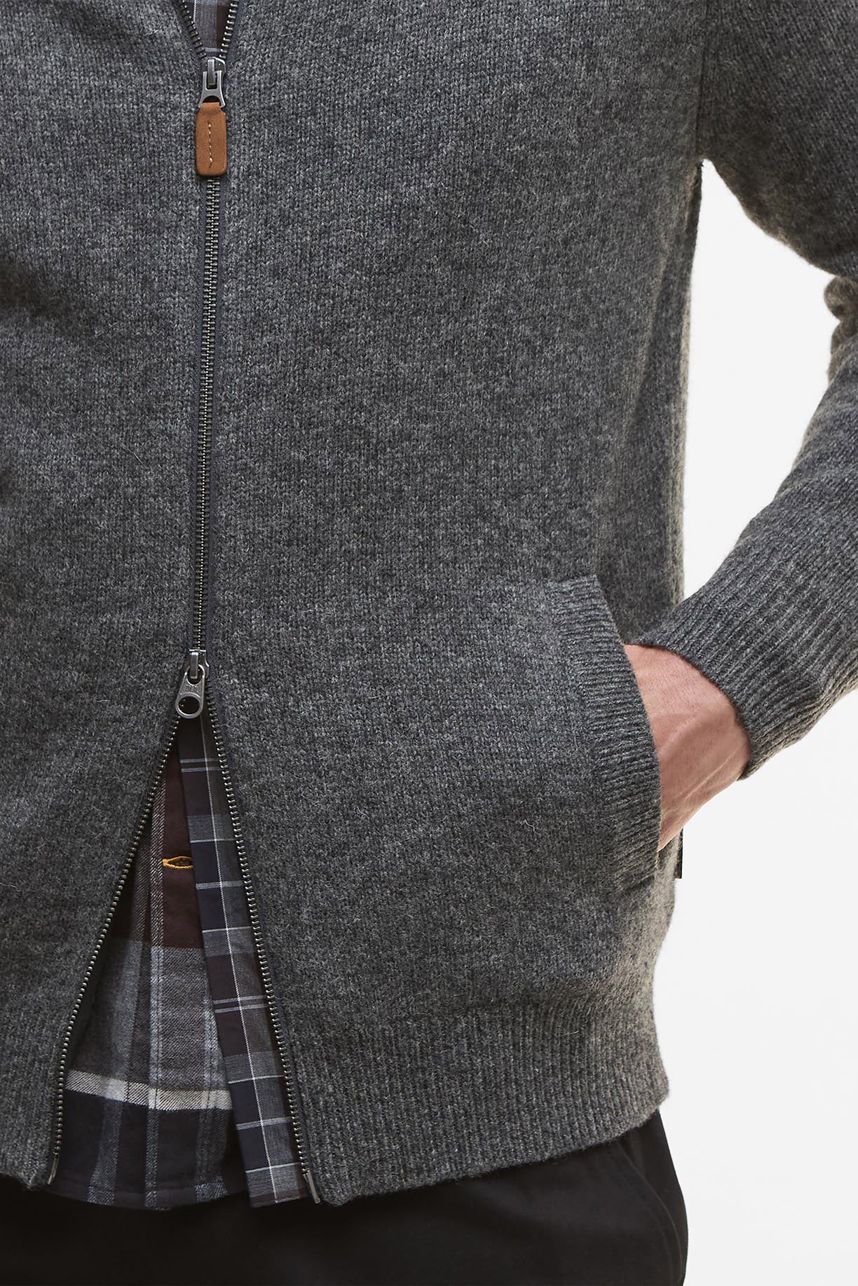 Talder Zip-Up Jumper - Charcoal - Image 5