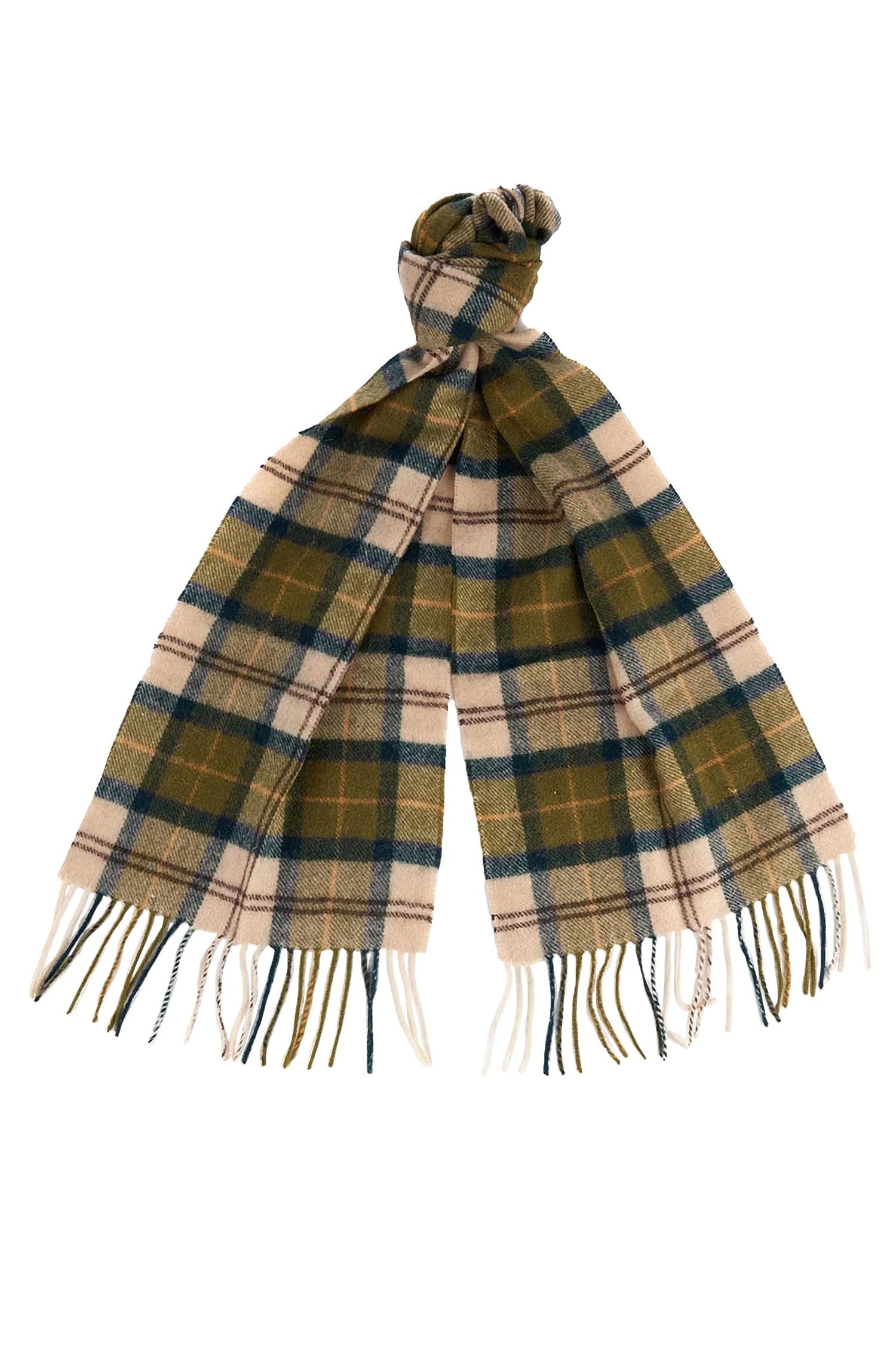 Tartan Lambswool Scarf - Ancient