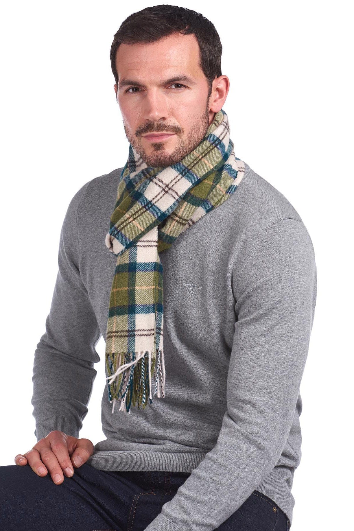 Tartan Lambswool Scarf - Ancient - Image 2