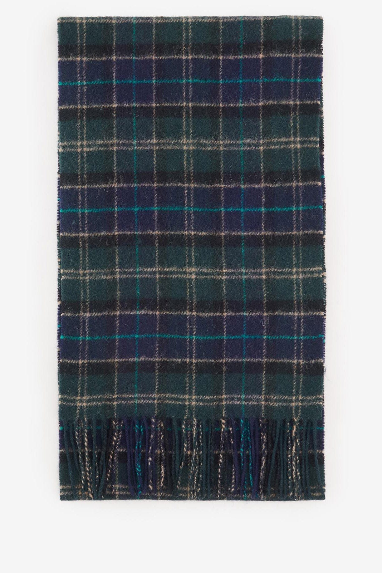 Tartan Lambswool Scarf - Green Loch - Image 4