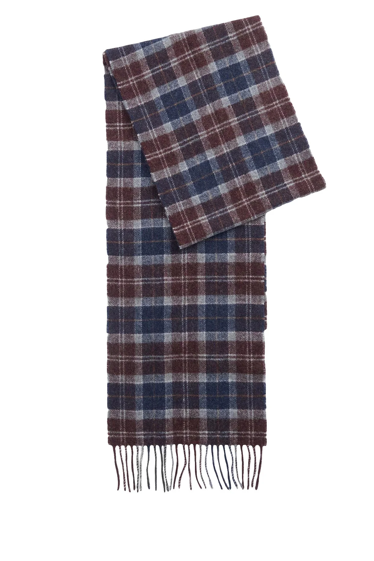 Tartan Lambswool Scarf - Midnight Oak Tartan