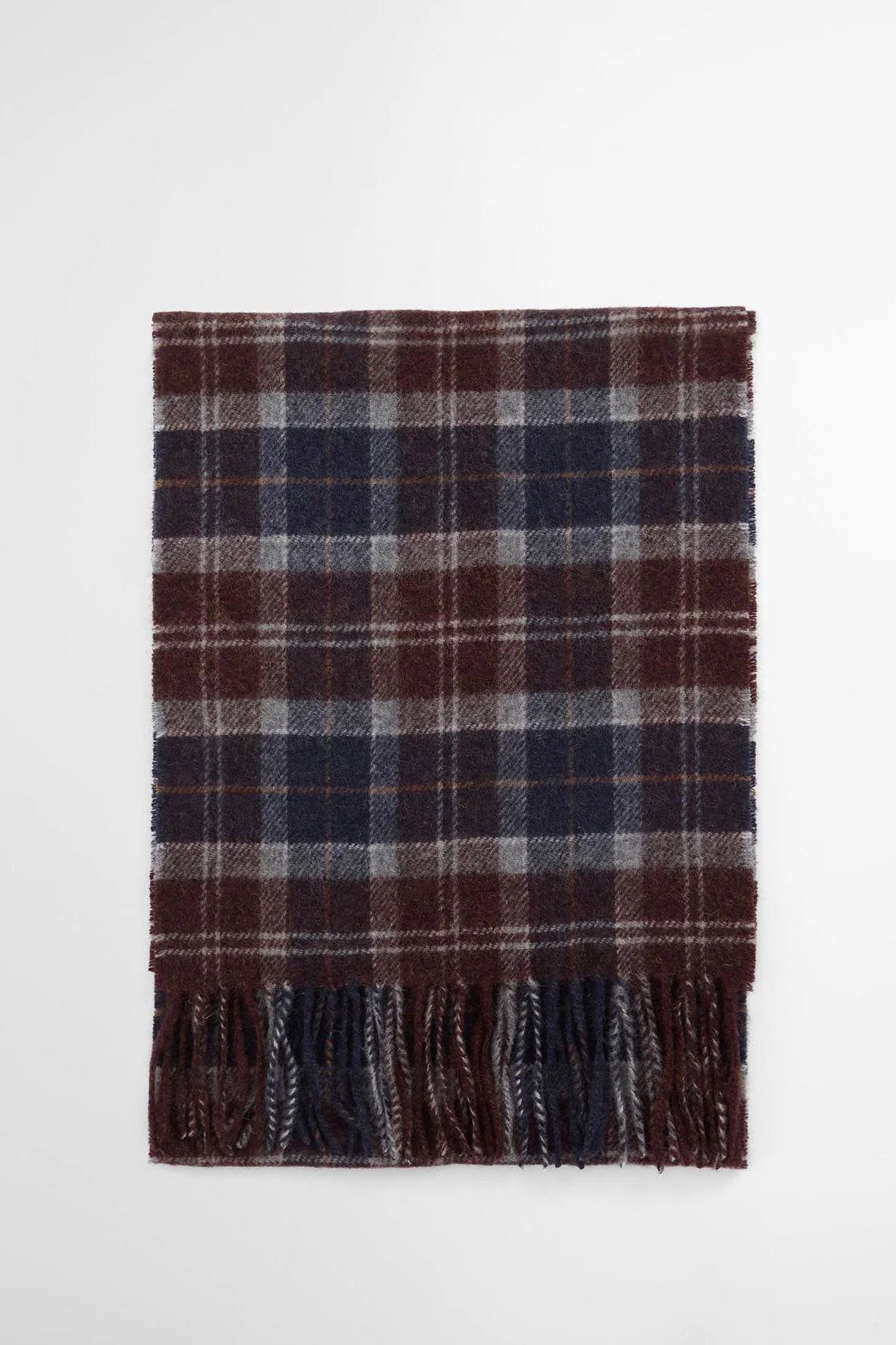 Tartan Lambswool Scarf - Midnight Oak Tartan - Image 2