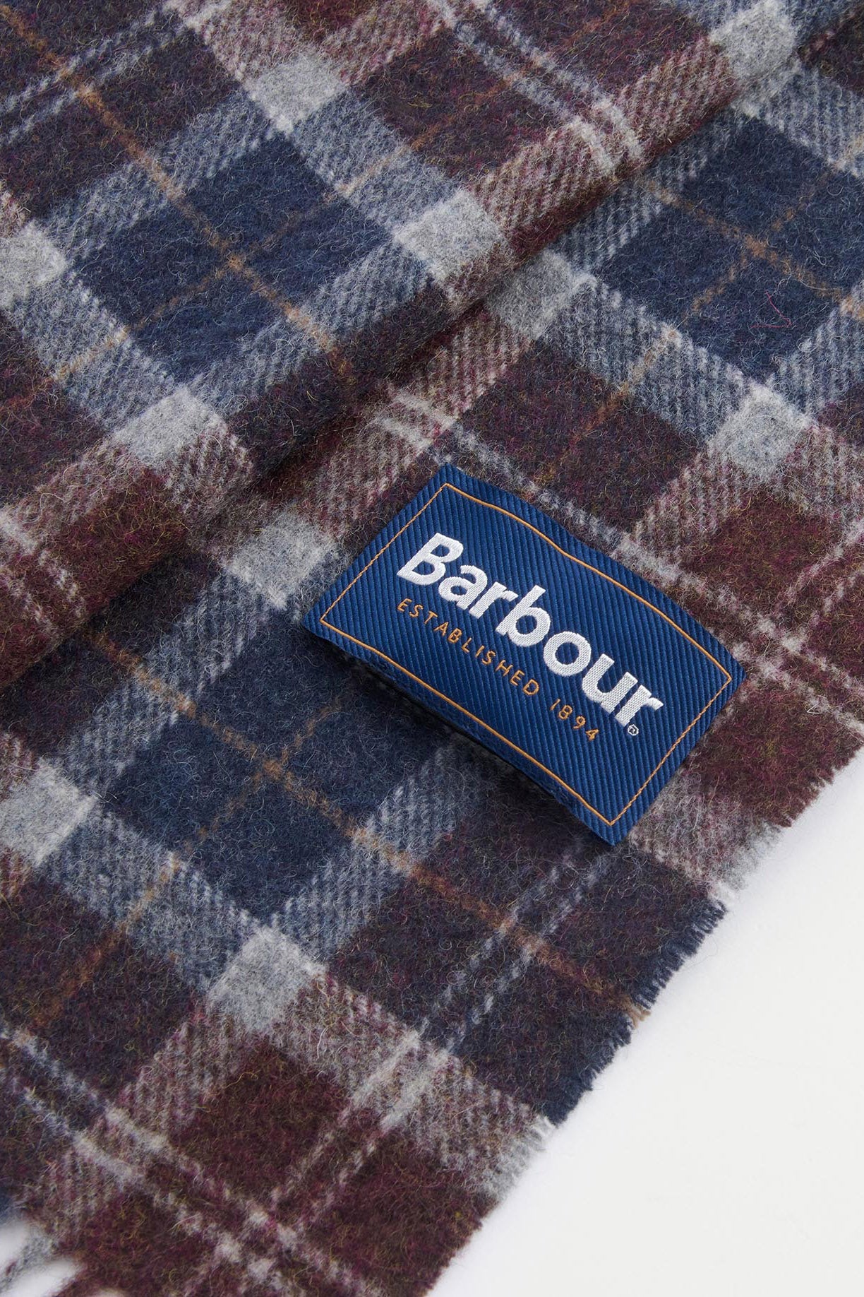 Tartan Lambswool Scarf - Midnight Oak Tartan - Image 3
