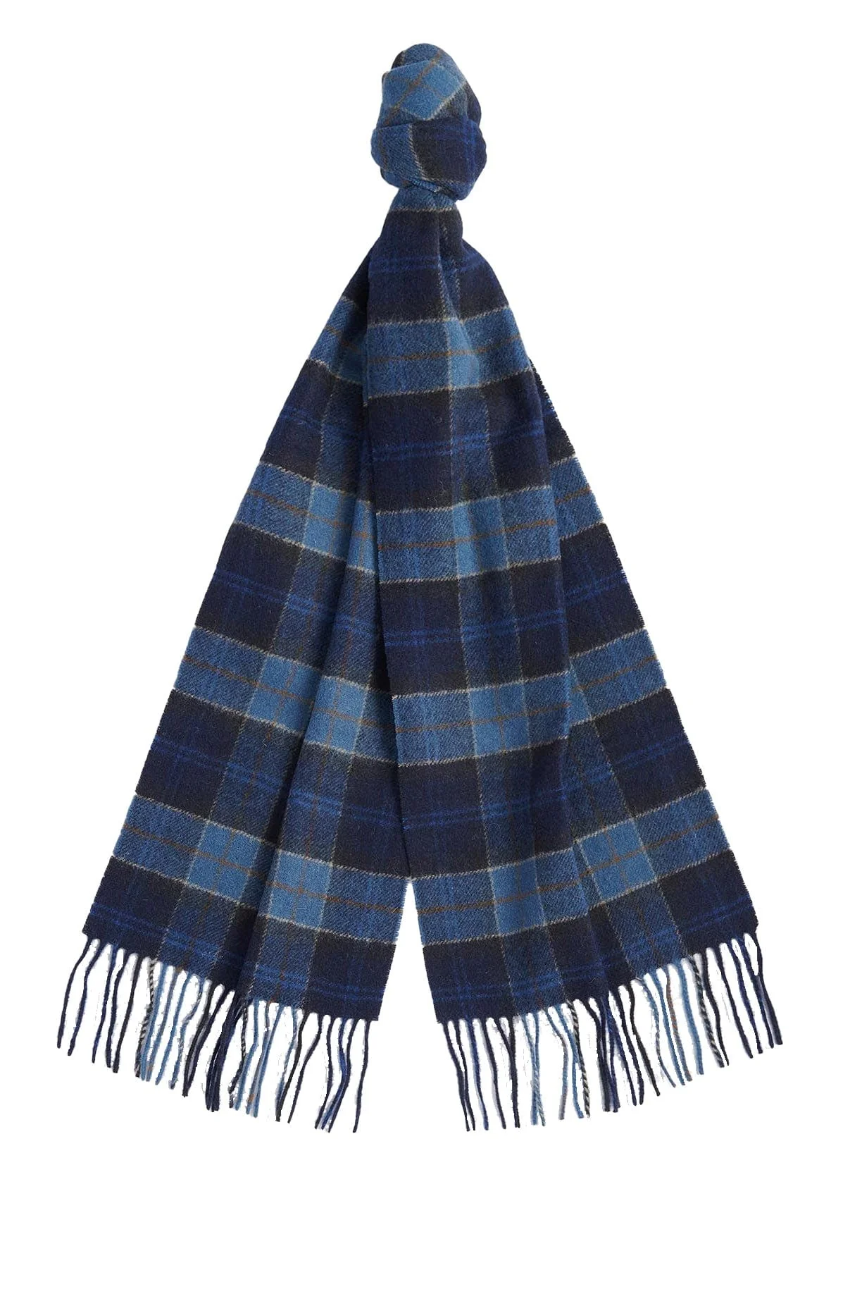 Tartan Lambswool Scarf - Midnight