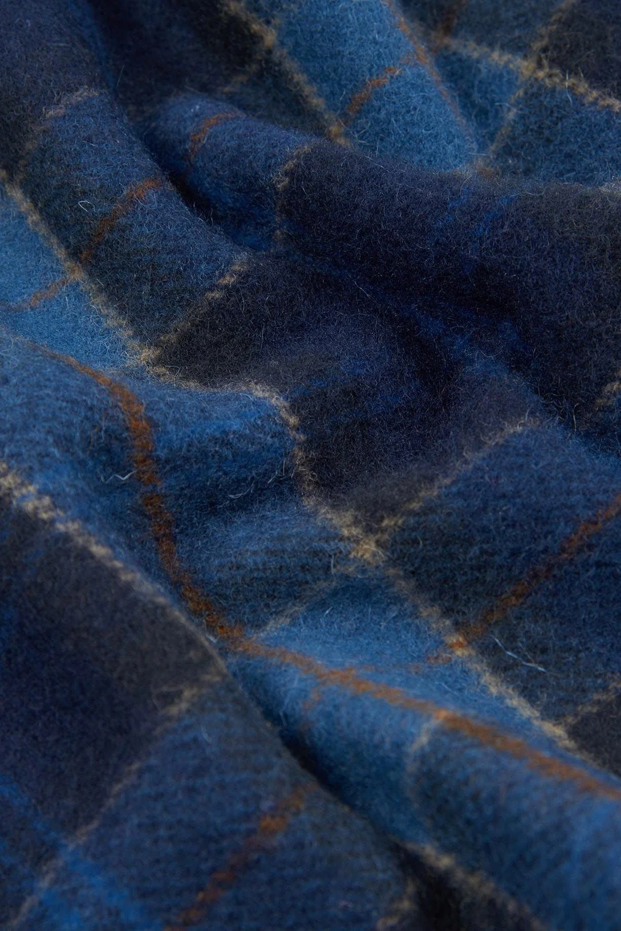 Tartan Lambswool Scarf - Midnight - Image 4