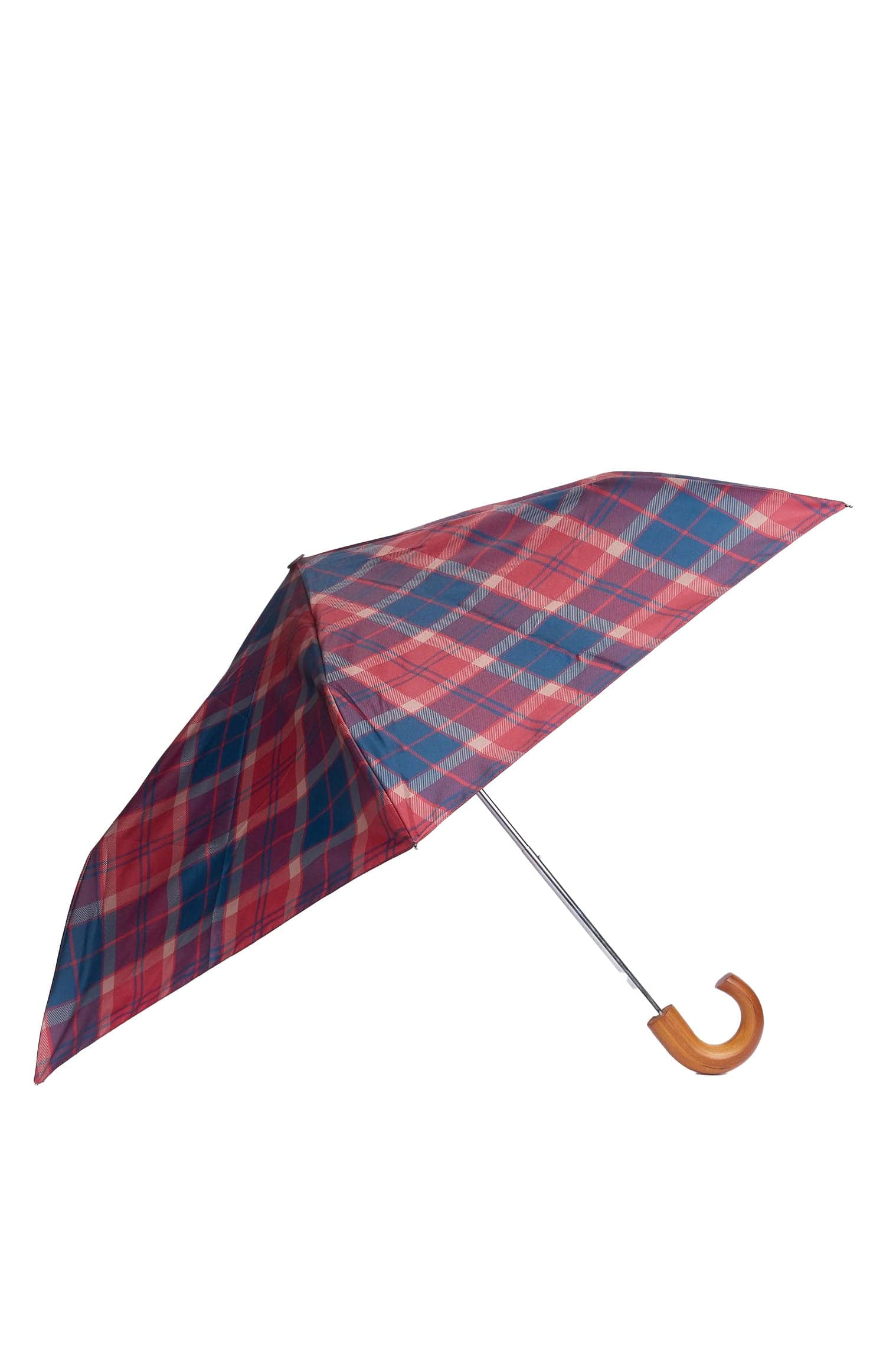 Tartan Mini Umbrella - Cranberry