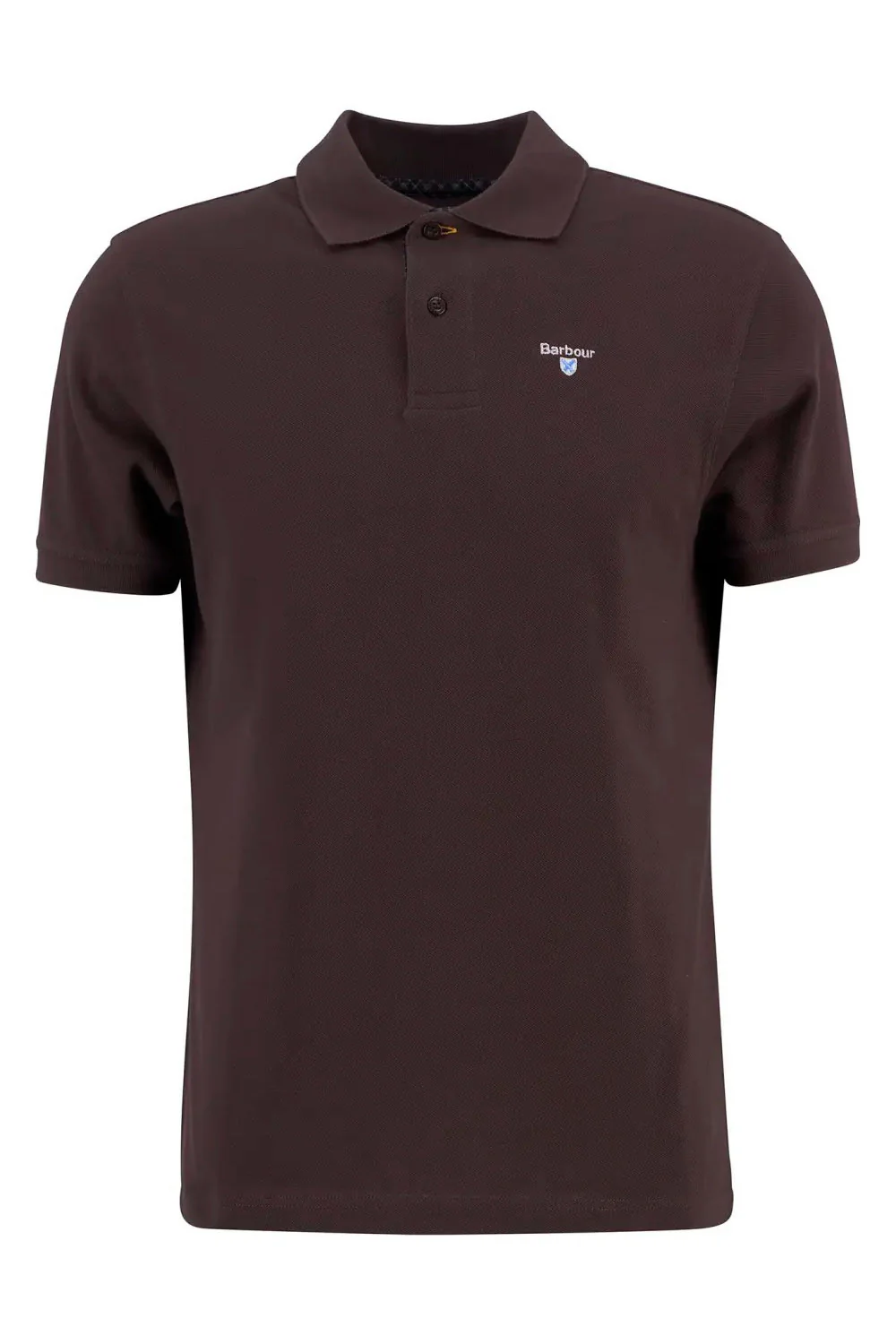 Tartan Pique Polo - Dark Oak