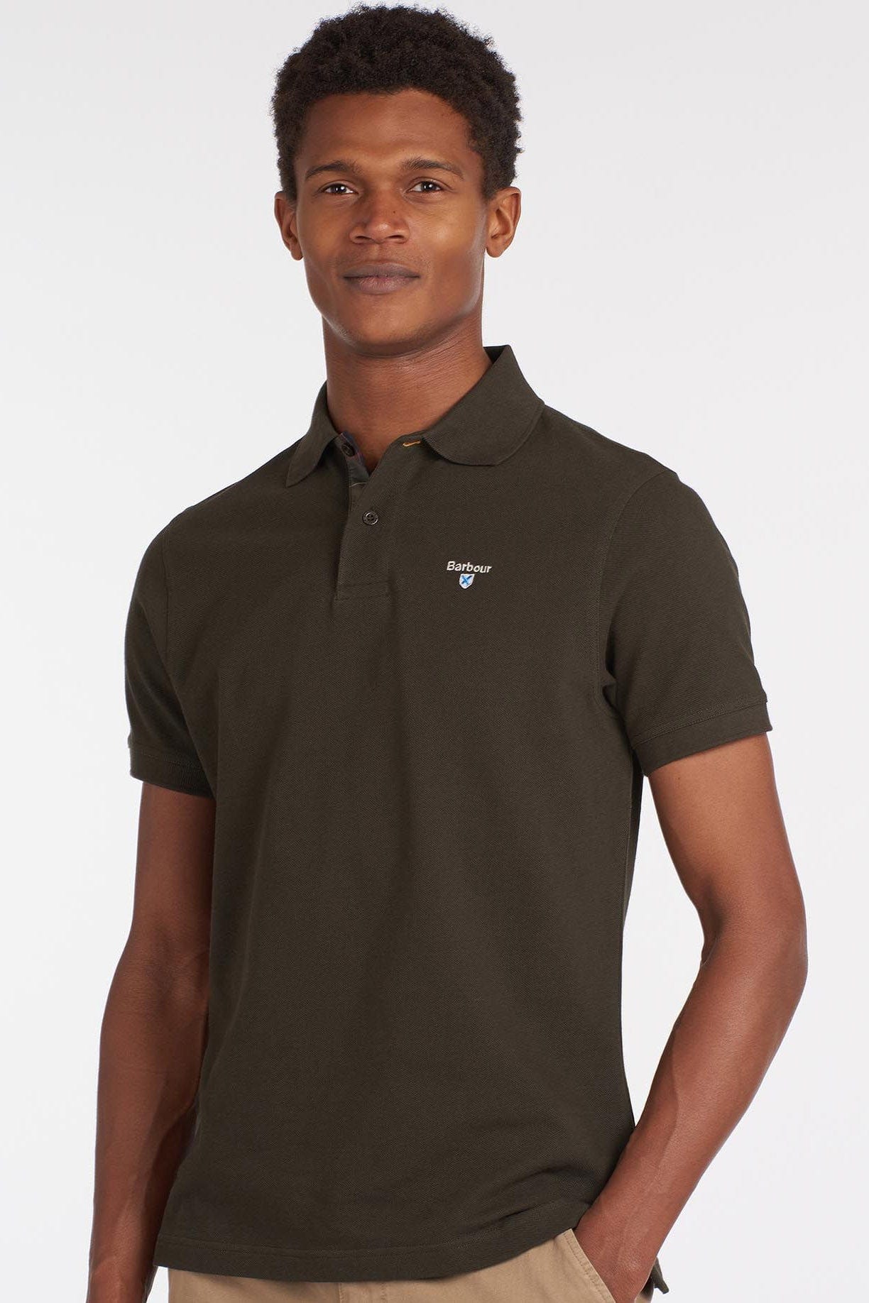 Tartan Pique Polo - Forest Green - Image 2