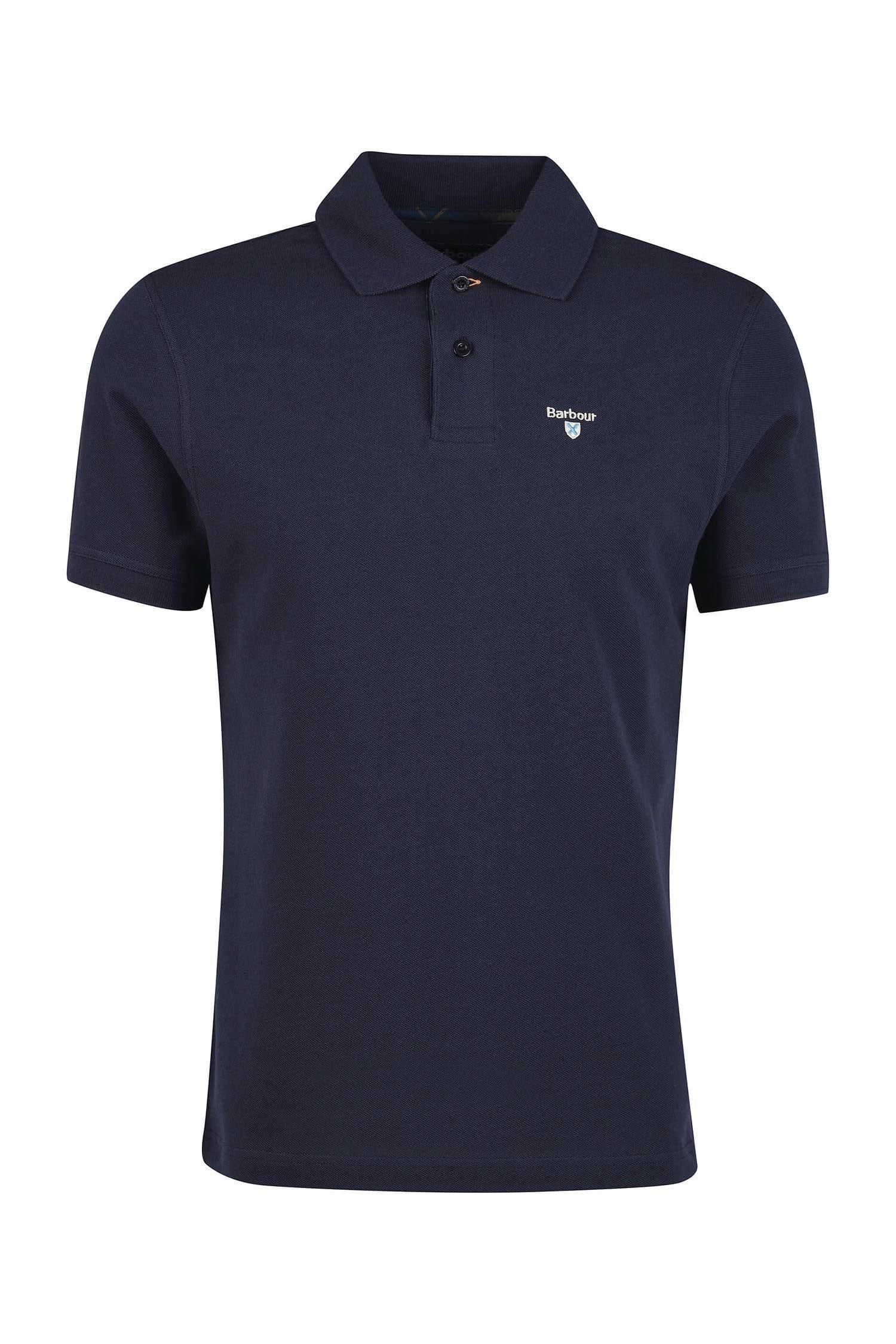 Tartan Pique Polo - Night Sky/Olive Night