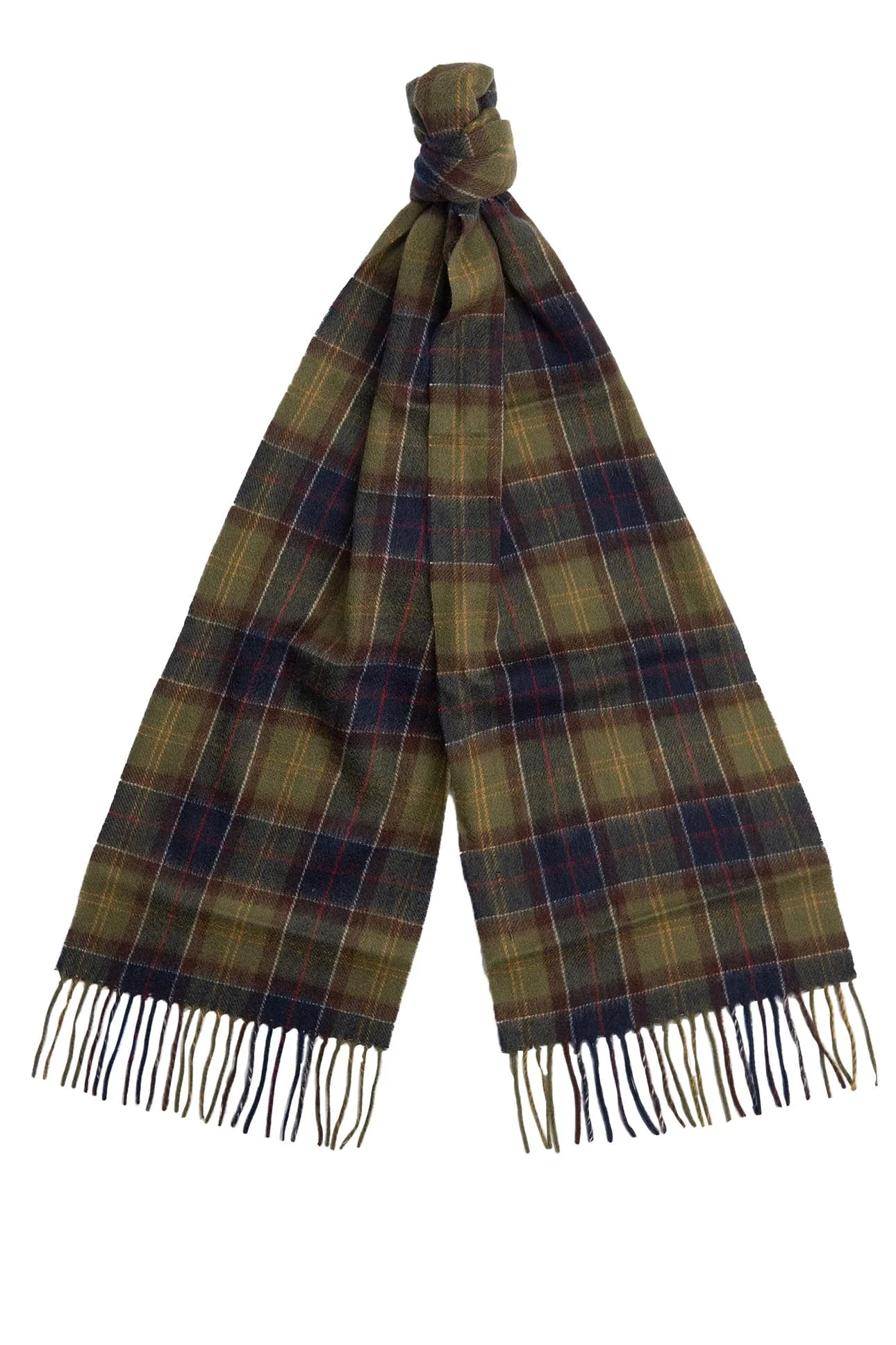 Tartan Scarf & Glove Gift Set - Classic/Olive - Image 3