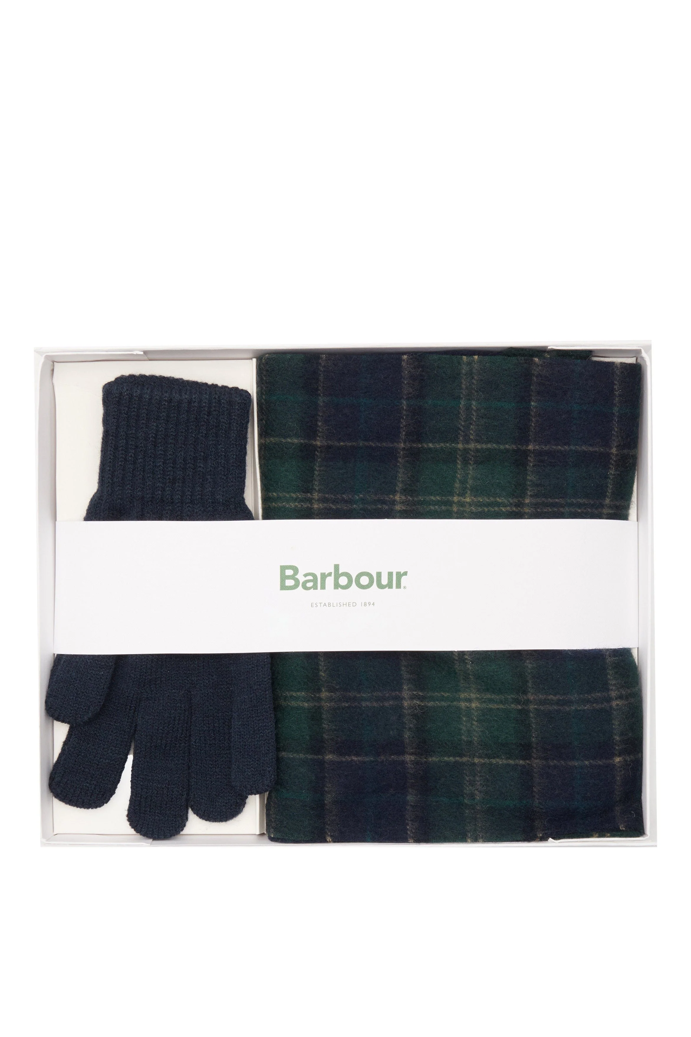 Tartan Scarf & Glove Gift Set - Green Loch Tartan - Image 3