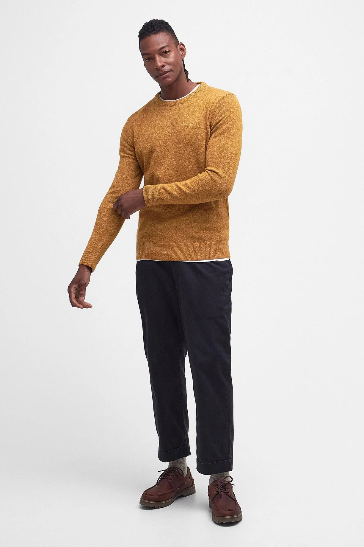 Tisbury Crew Neck Jumper - Copper - Image 6