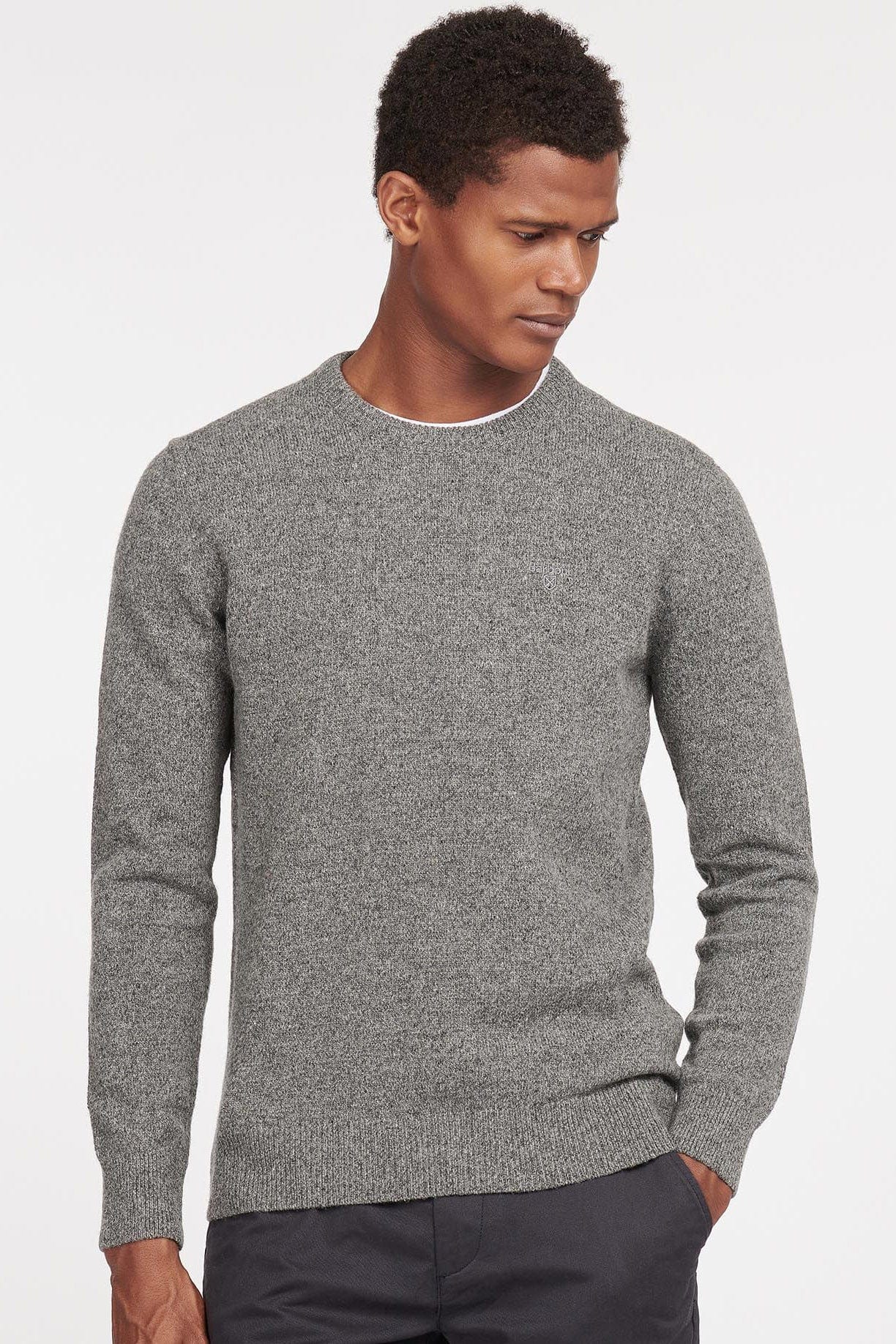Tisbury Crew Neck Jumper - Grey - Image 2