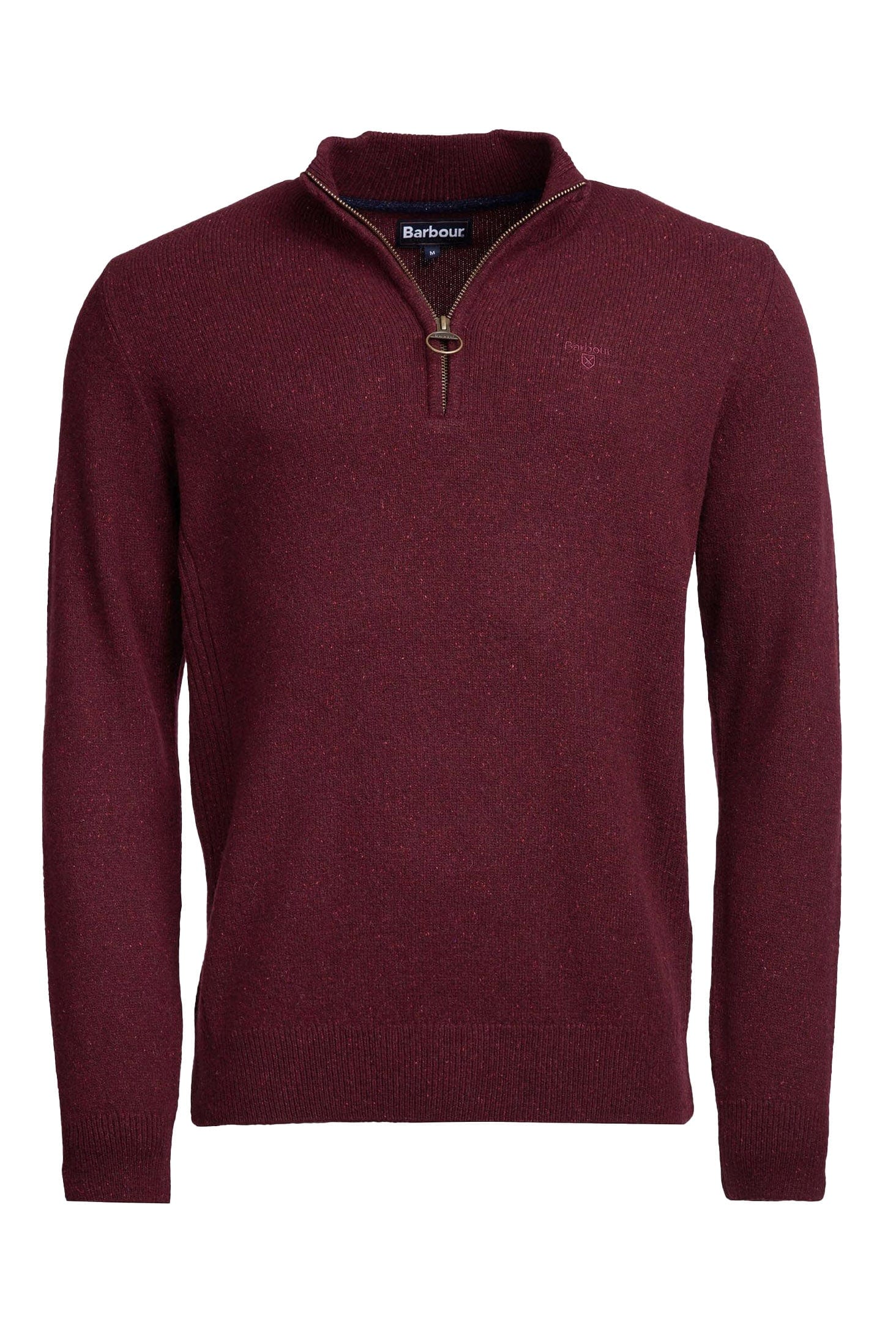 Tisbury Half Zip Knitted Jumper - Ruby