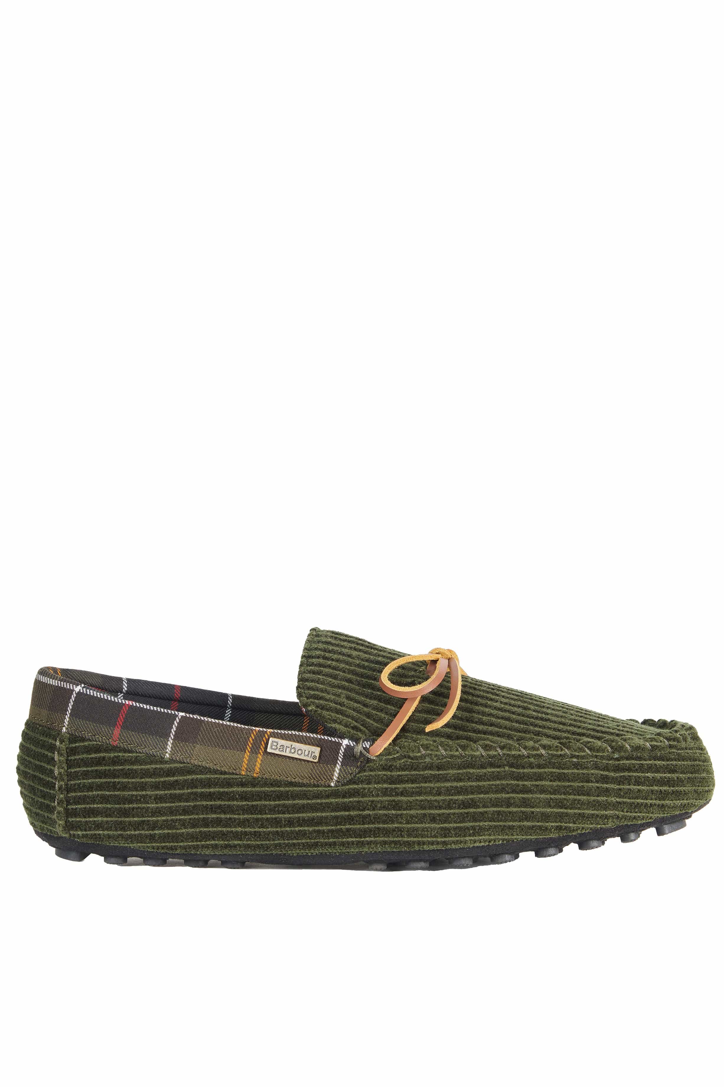 Tueart Slippers - Olive Cord