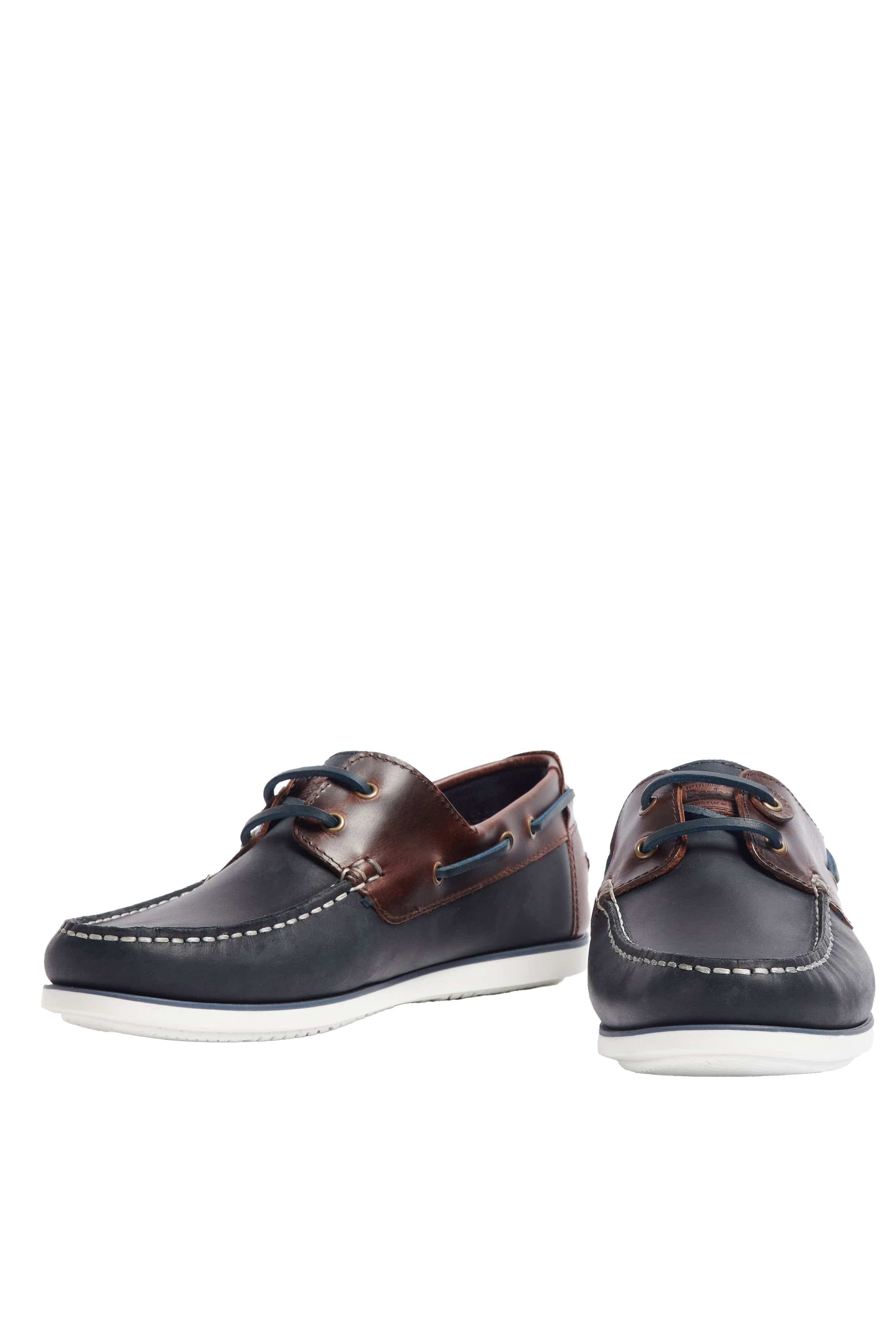 Wake Boat Shoes - Navy/Brown - Image 3