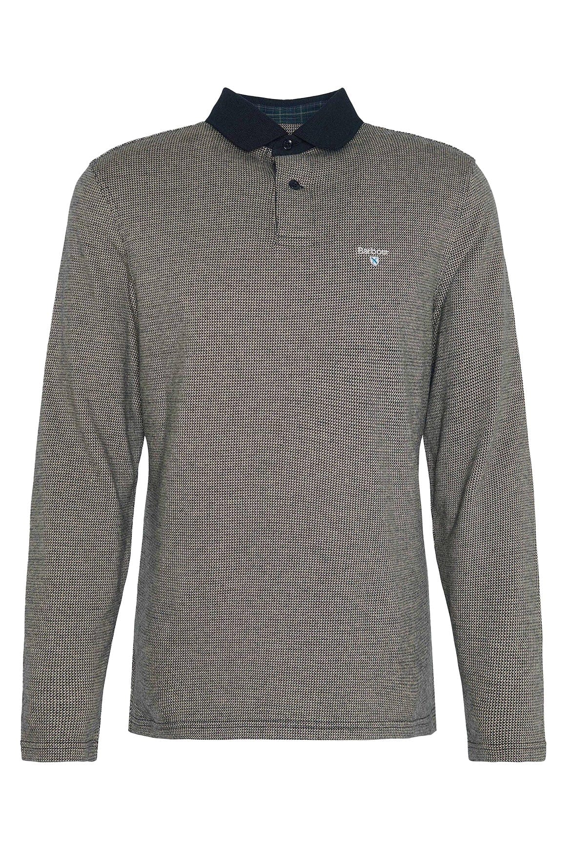 Walkford Long Sleeve Tailored Polo Shirt - Black - Image 7