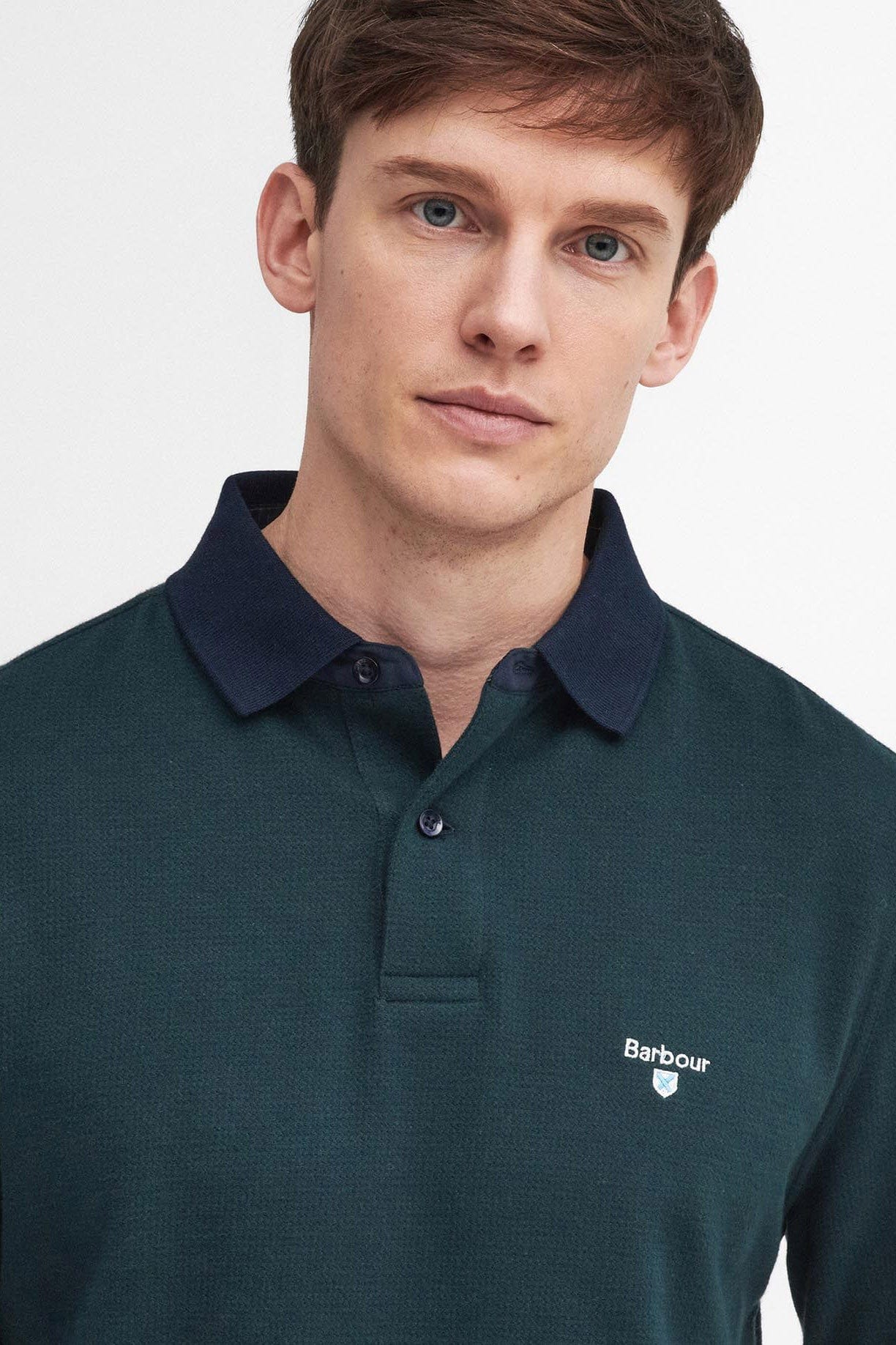 Walkford Long Sleeve Tailored Polo Shirt - Sapphire Navy - Image 5