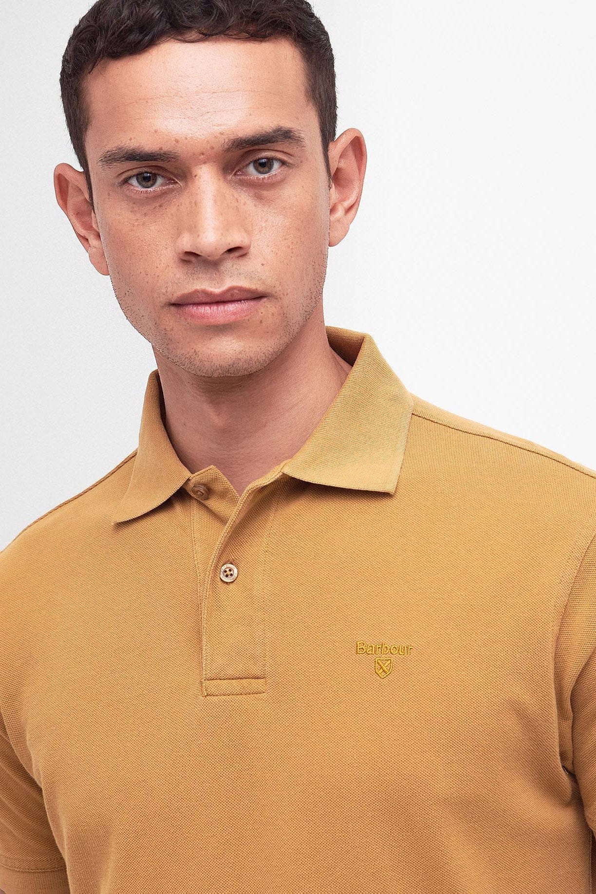 Washed-Out Sports Polo Shirt - Cumin - Image 3