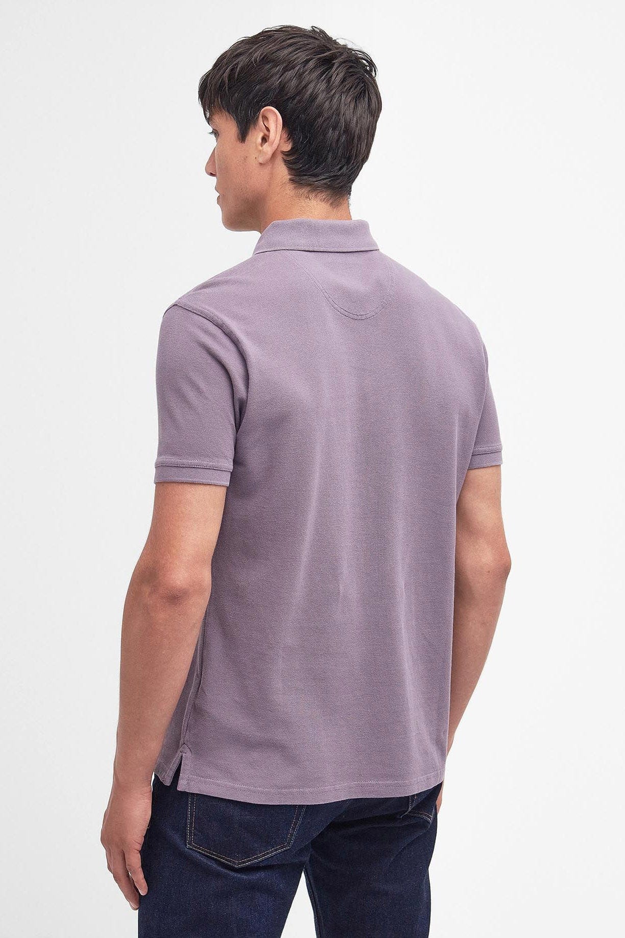 Washed-Out Sports Polo Shirt - Purple Slate - Image 3