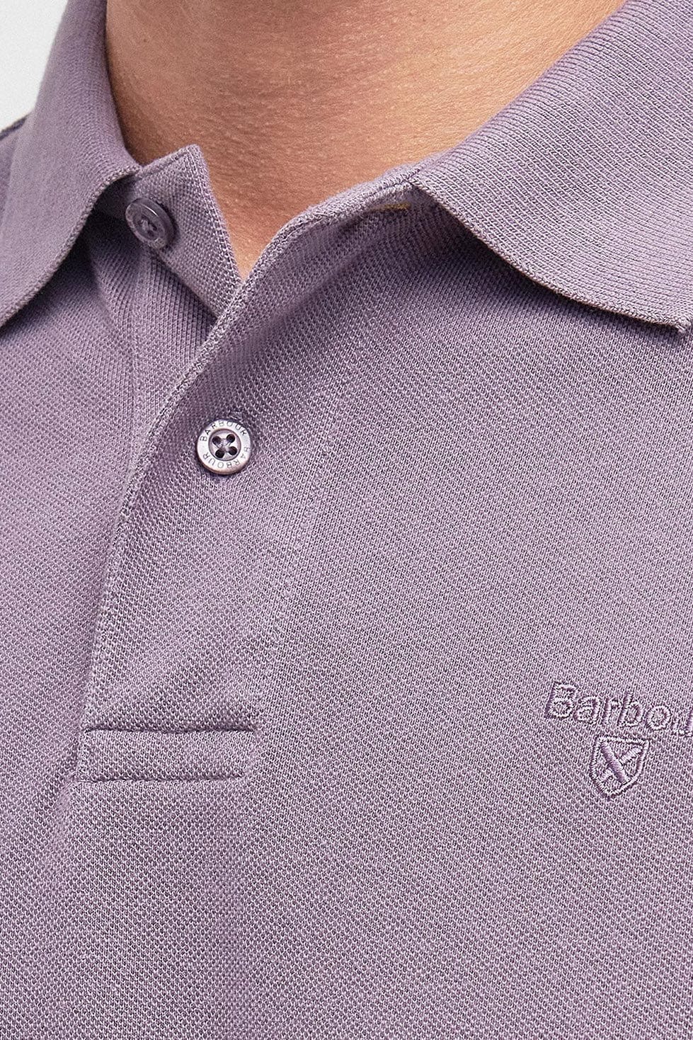 Washed-Out Sports Polo Shirt - Purple Slate - Image 5