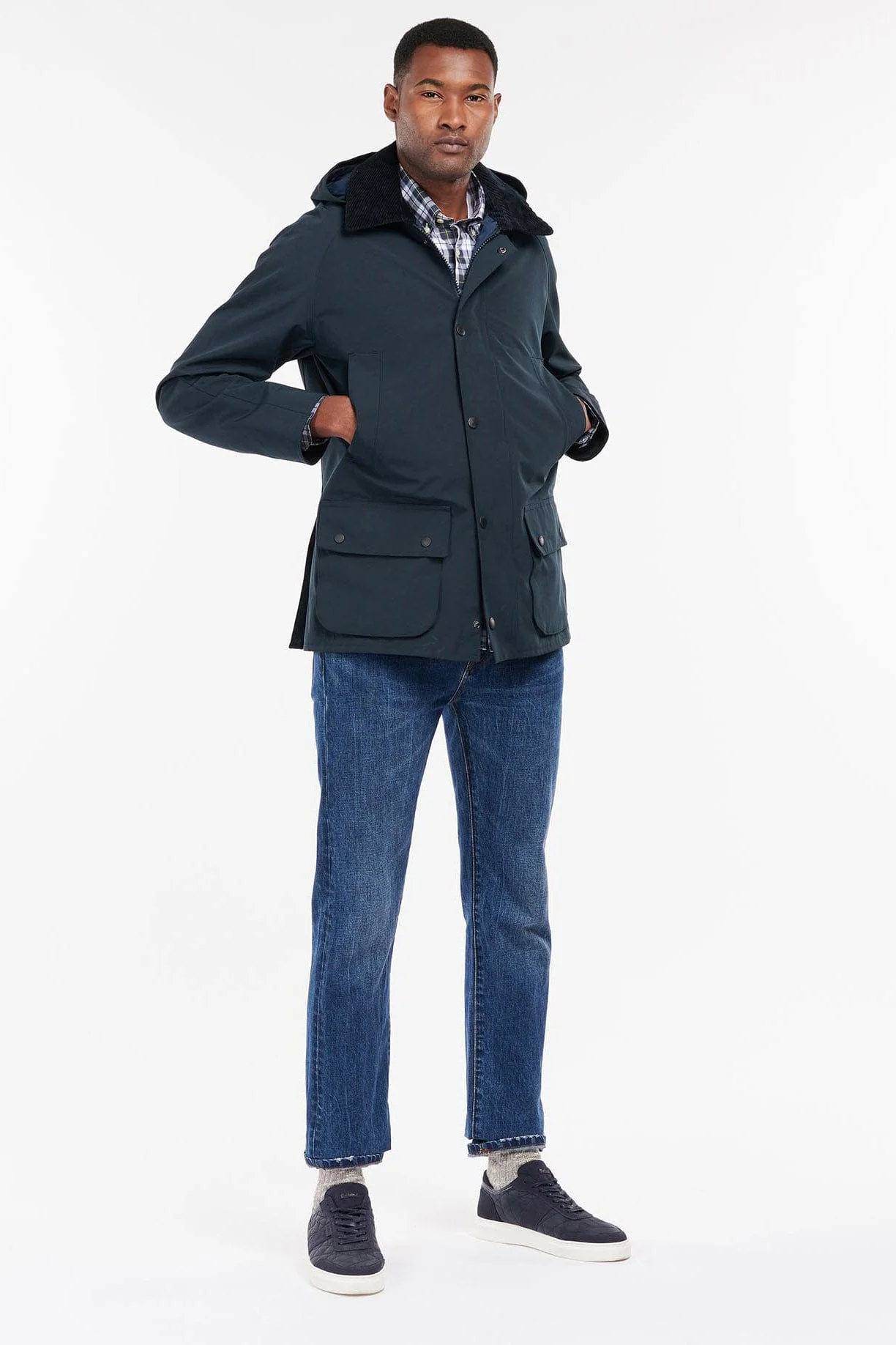 Waterproof Ashby Jacket - Navy/Dress - Image 6