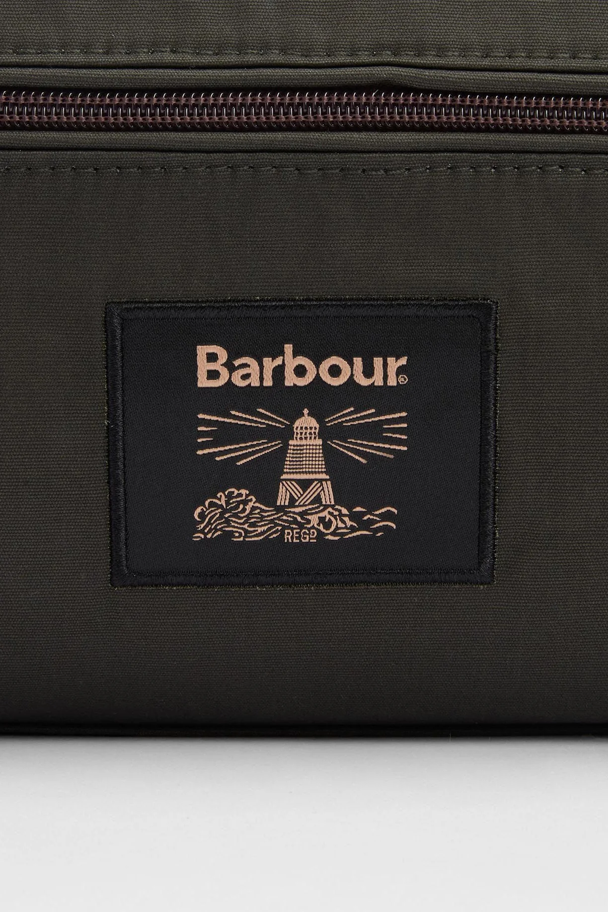 Wax Washbag - Olive/Beacon - Image 4