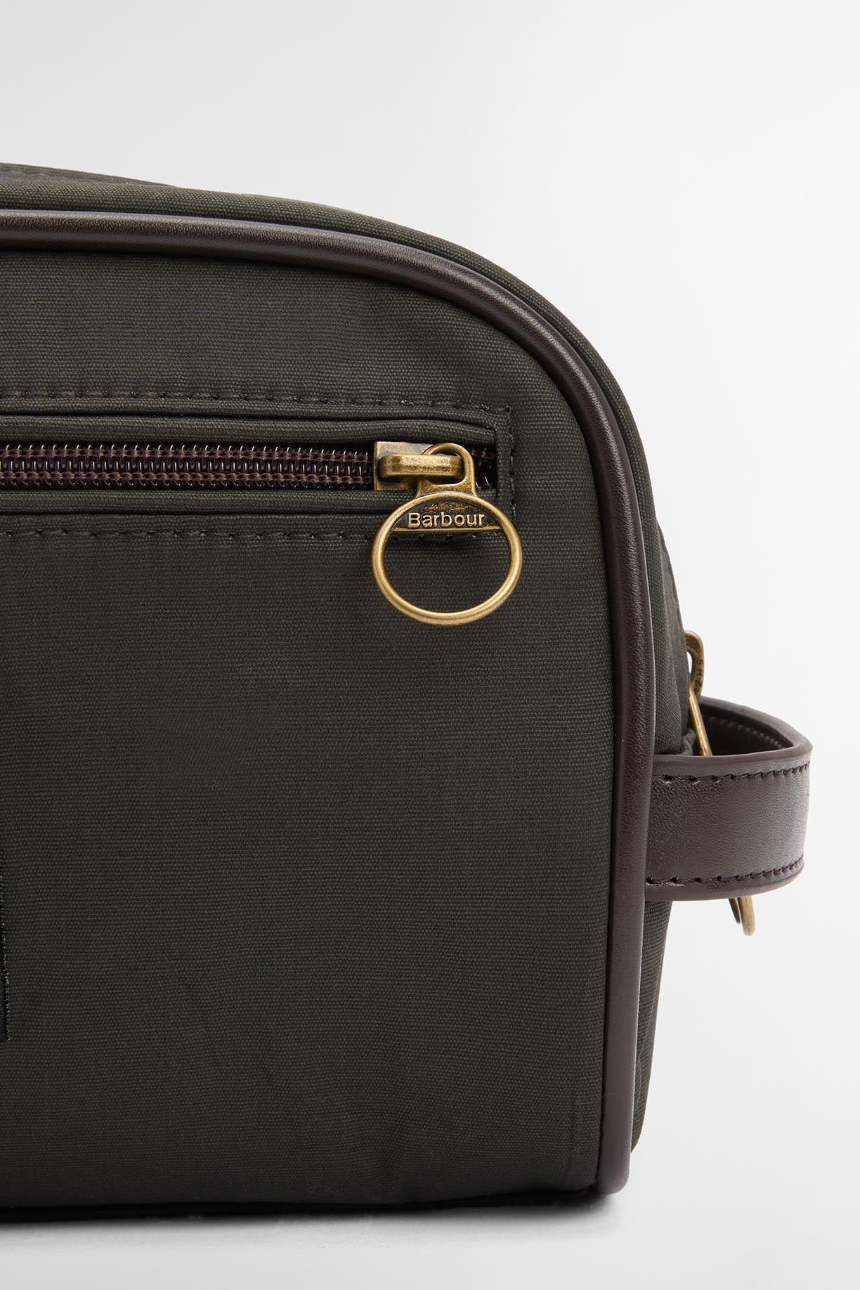 Wax Washbag - Olive/Beacon - Image 5