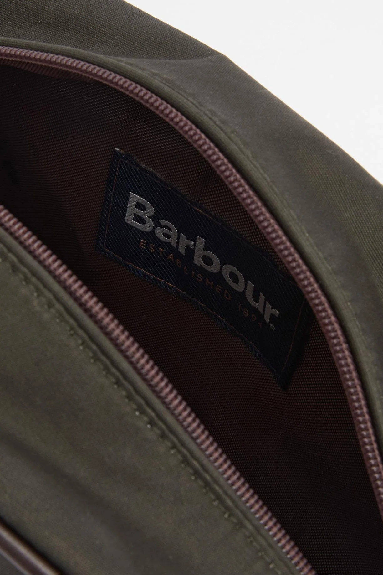 Wax Washbag - Olive/Beacon - Image 7