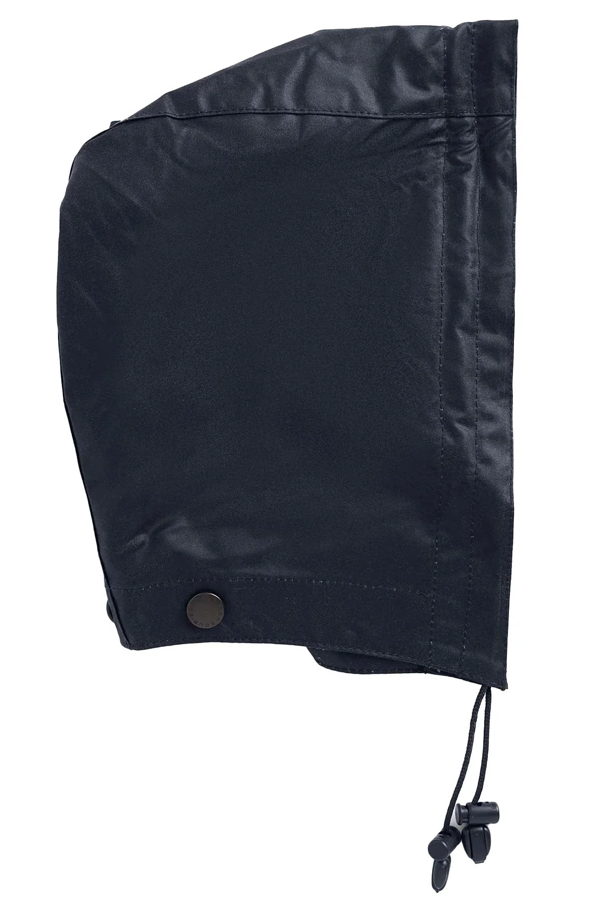 Waxed Cotton Plain Hood - Navy
