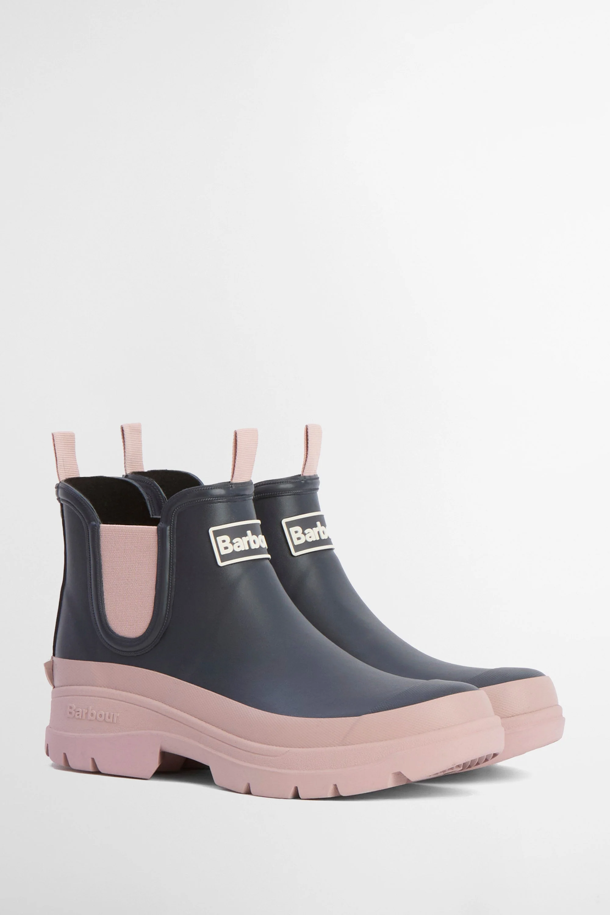 Womens Nimbus Chelsea Wellington Boots - Dusky Grey/Gardenia Pink - Image 2