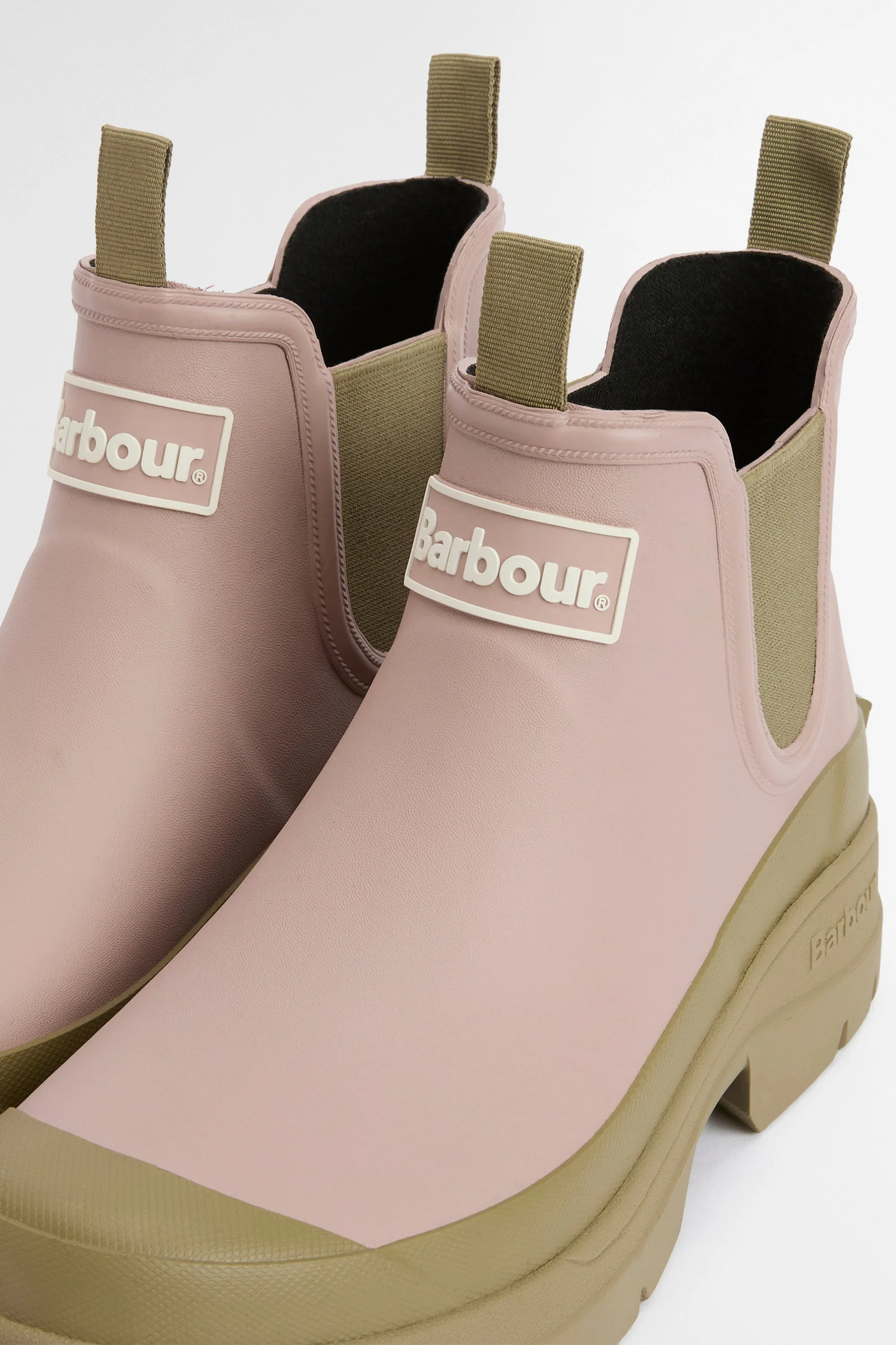 Womens Nimbus Chelsea Wellington Boots - Gardenia Pink/Bleached Olive - Image 3