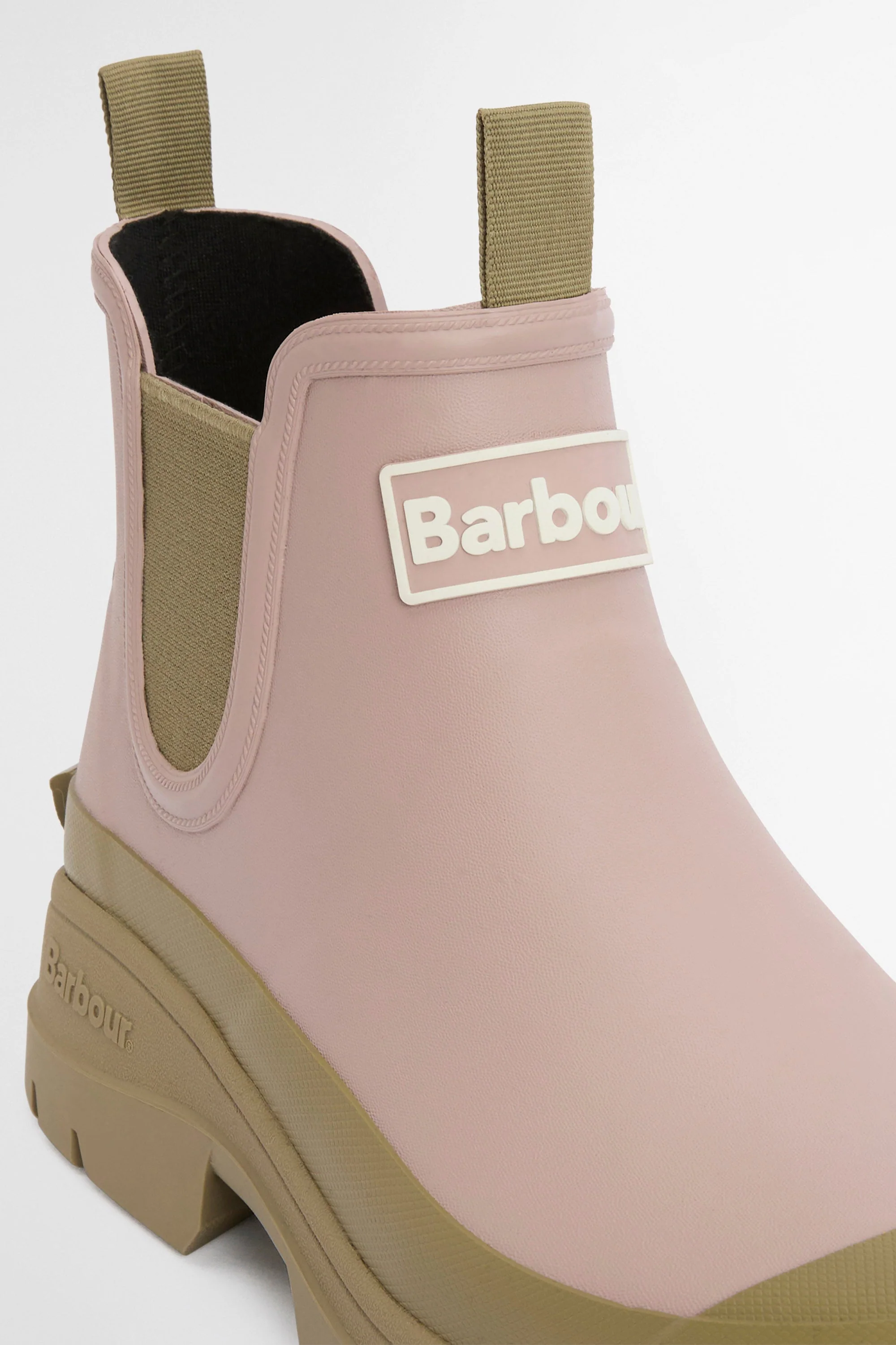 Womens Nimbus Chelsea Wellington Boots - Gardenia Pink/Bleached Olive - Image 6