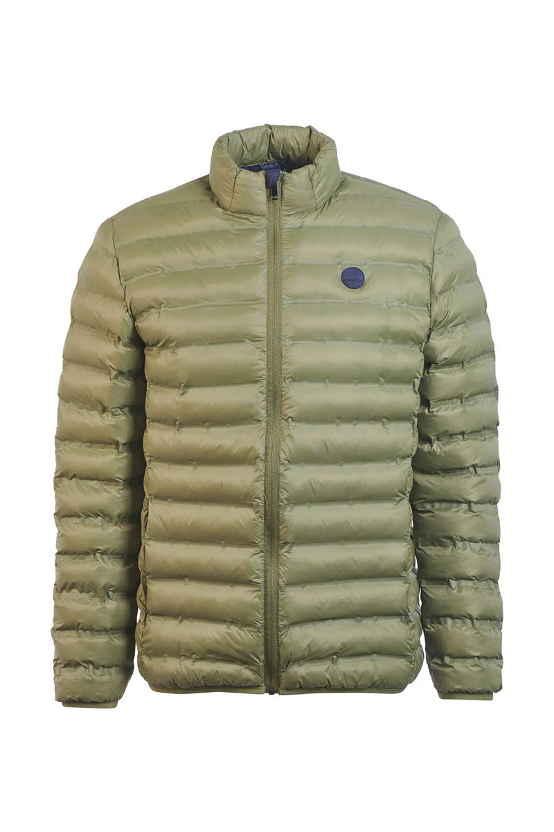 Hinbord Water-Repellent Quilted Jacket - Olive - Image 6