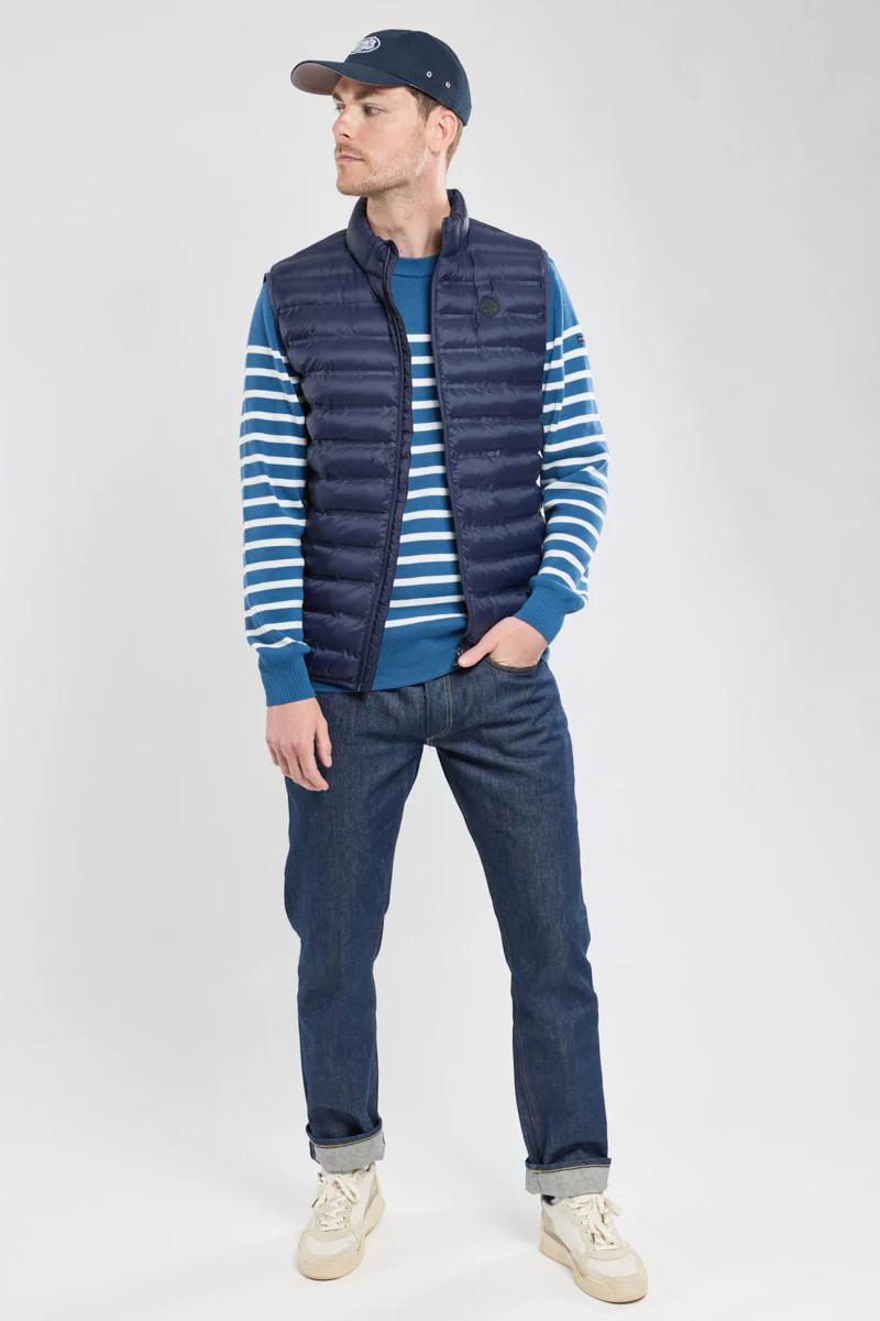 Horsbord Water-Repellent Quilted Gilet - Navy - Image 4